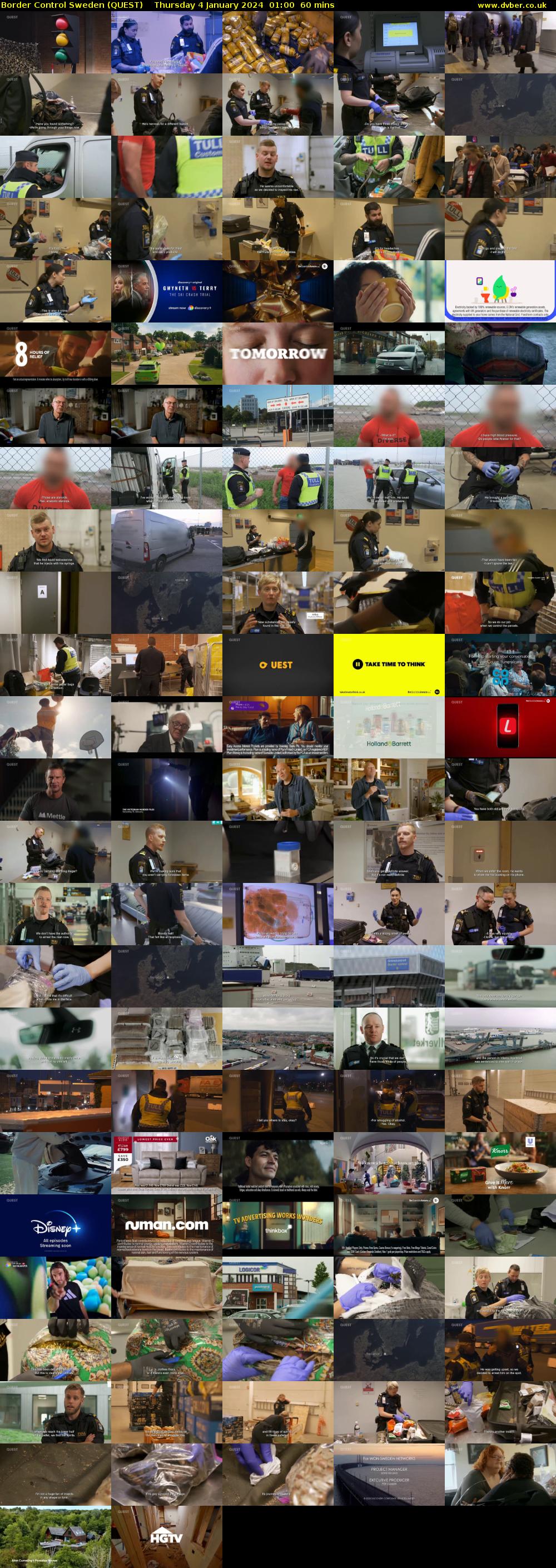Border Control Sweden (QUEST) Thursday 4 January 2024 01:00 - 02:00