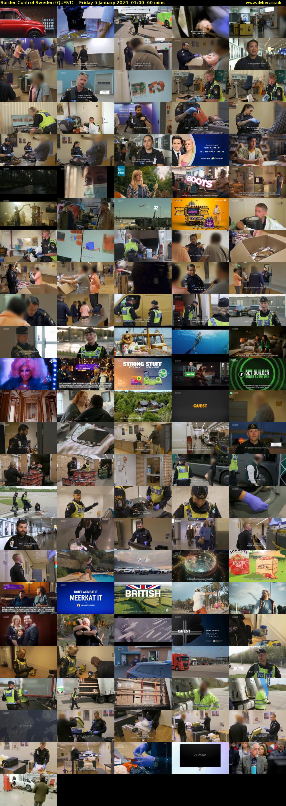Border Control Sweden (QUEST) Friday 5 January 2024 01:00 - 02:00