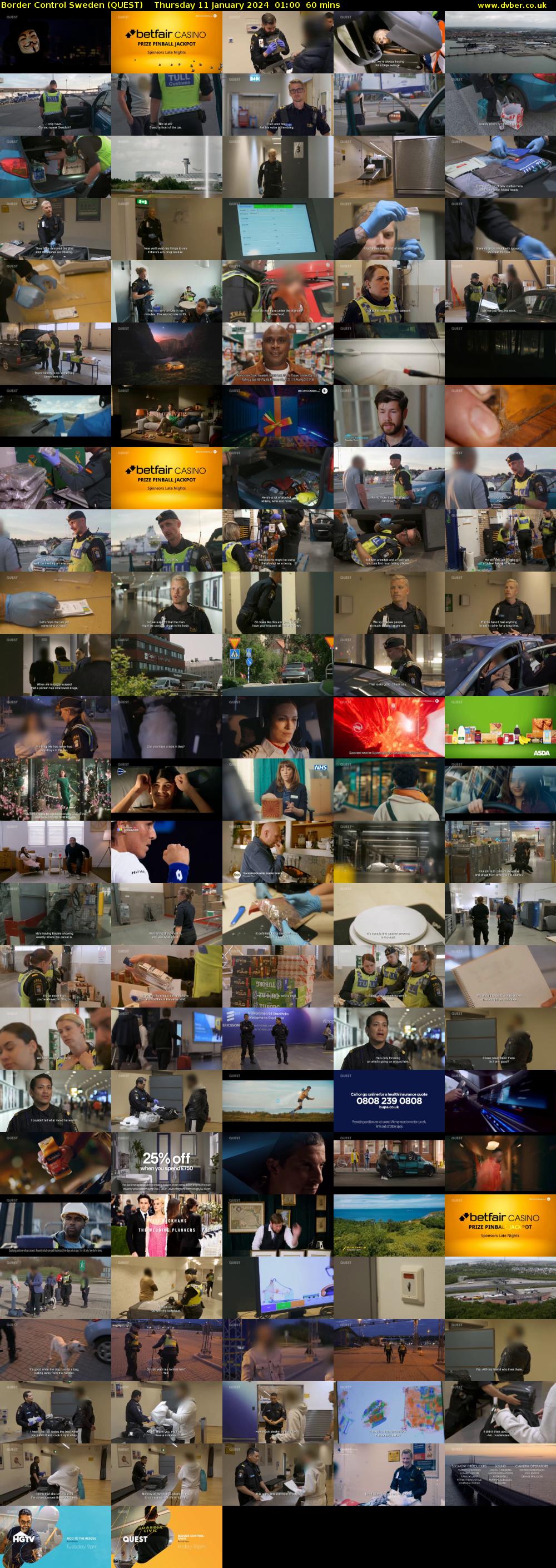 Border Control Sweden (QUEST) Thursday 11 January 2024 01:00 - 02:00