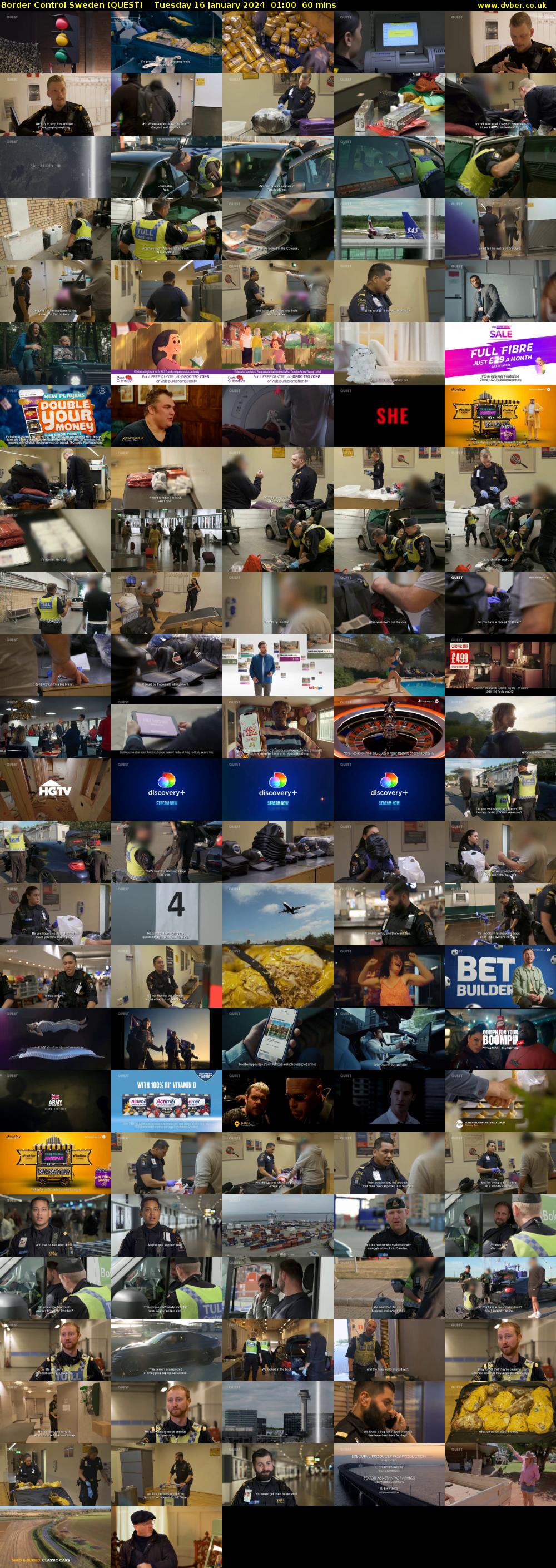 Border Control Sweden (QUEST) Tuesday 16 January 2024 01:00 - 02:00