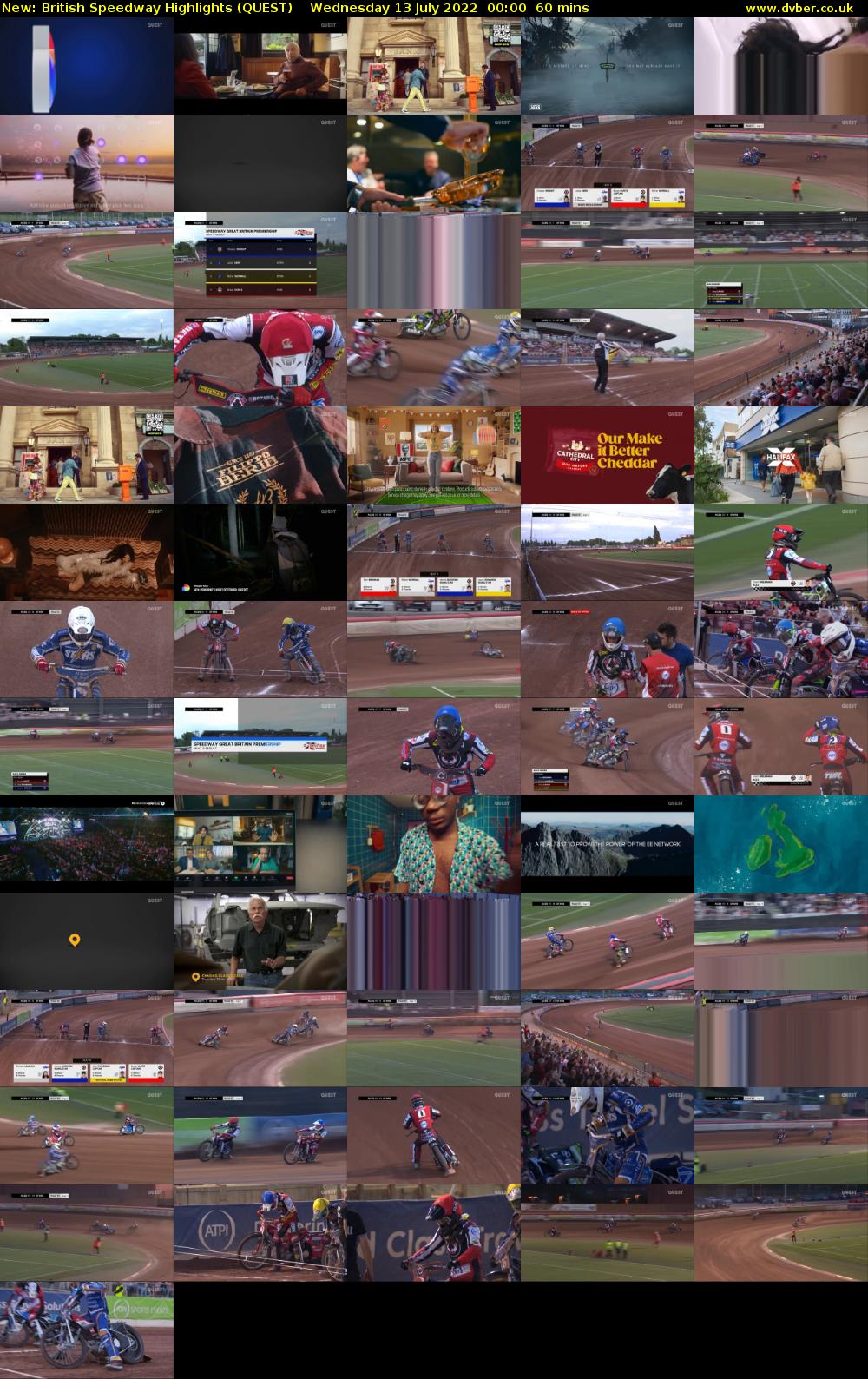 British Speedway Highlights (QUEST) Wednesday 13 July 2022 00:00 - 01:00