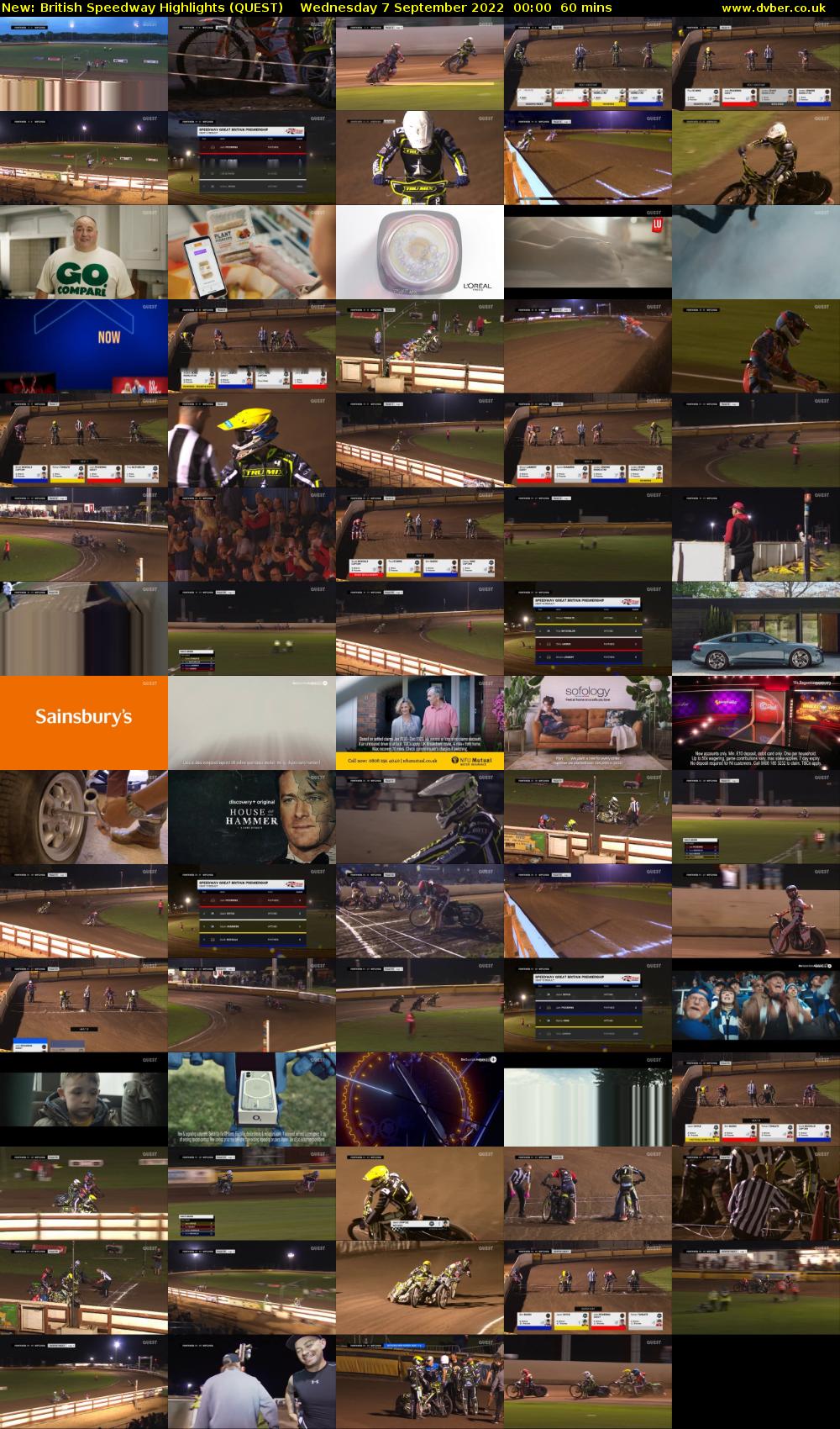 British Speedway Highlights (QUEST) Wednesday 7 September 2022 00:00 - 01:00
