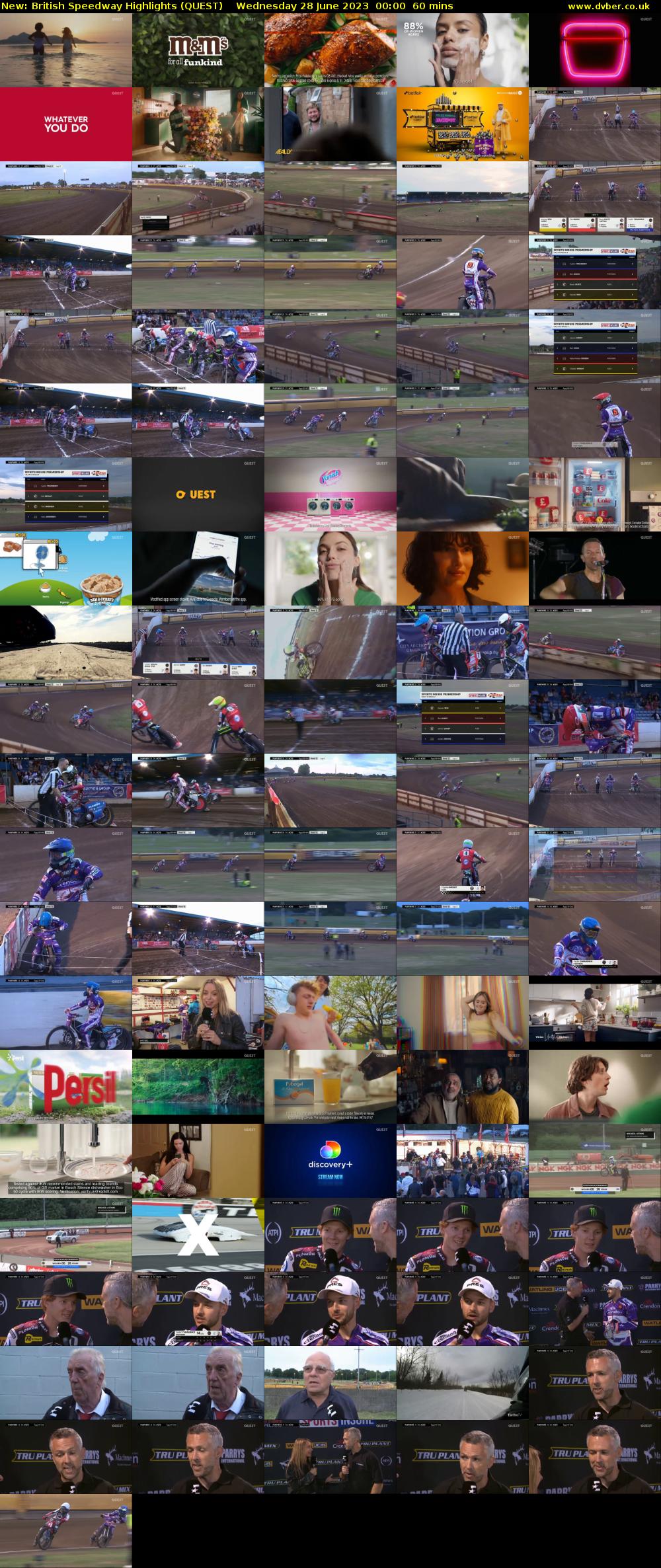 British Speedway Highlights (QUEST) Wednesday 28 June 2023 00:00 - 01:00