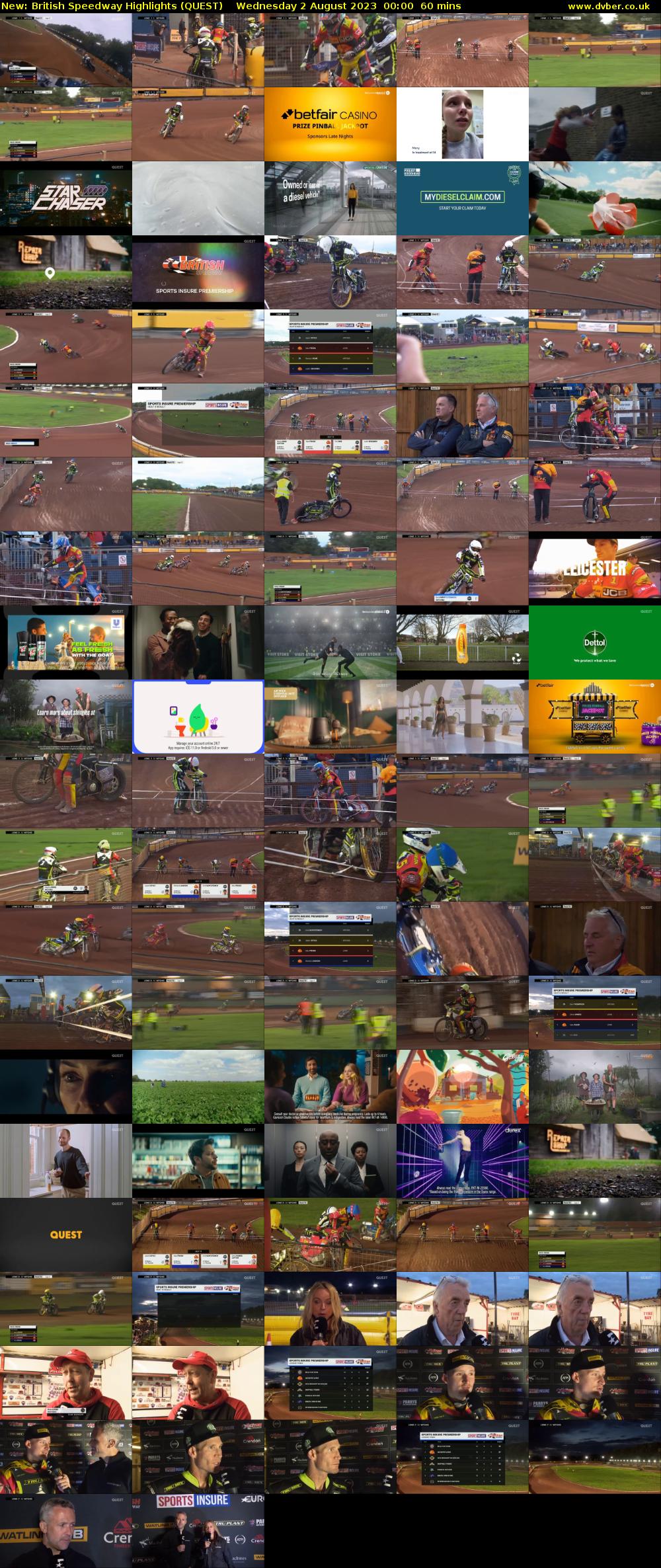 British Speedway Highlights (QUEST) Wednesday 2 August 2023 00:00 - 01:00