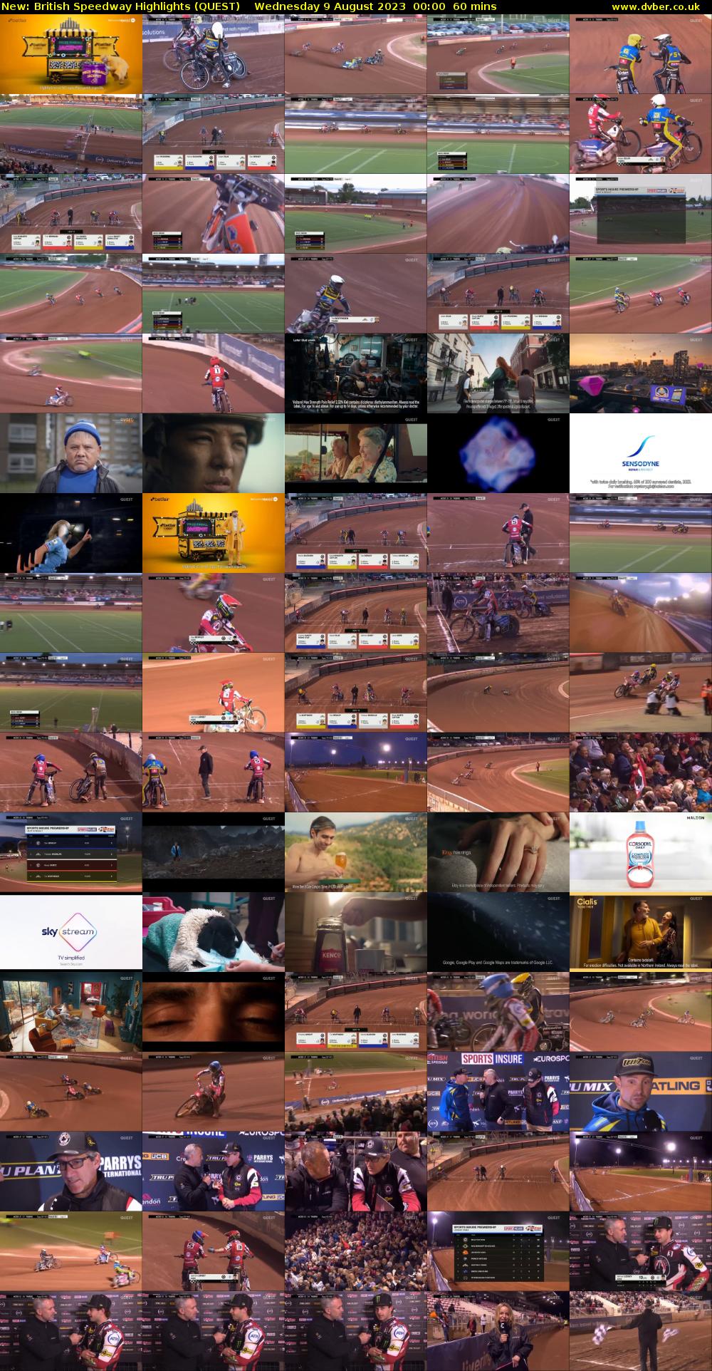 British Speedway Highlights (QUEST) Wednesday 9 August 2023 00:00 - 01:00
