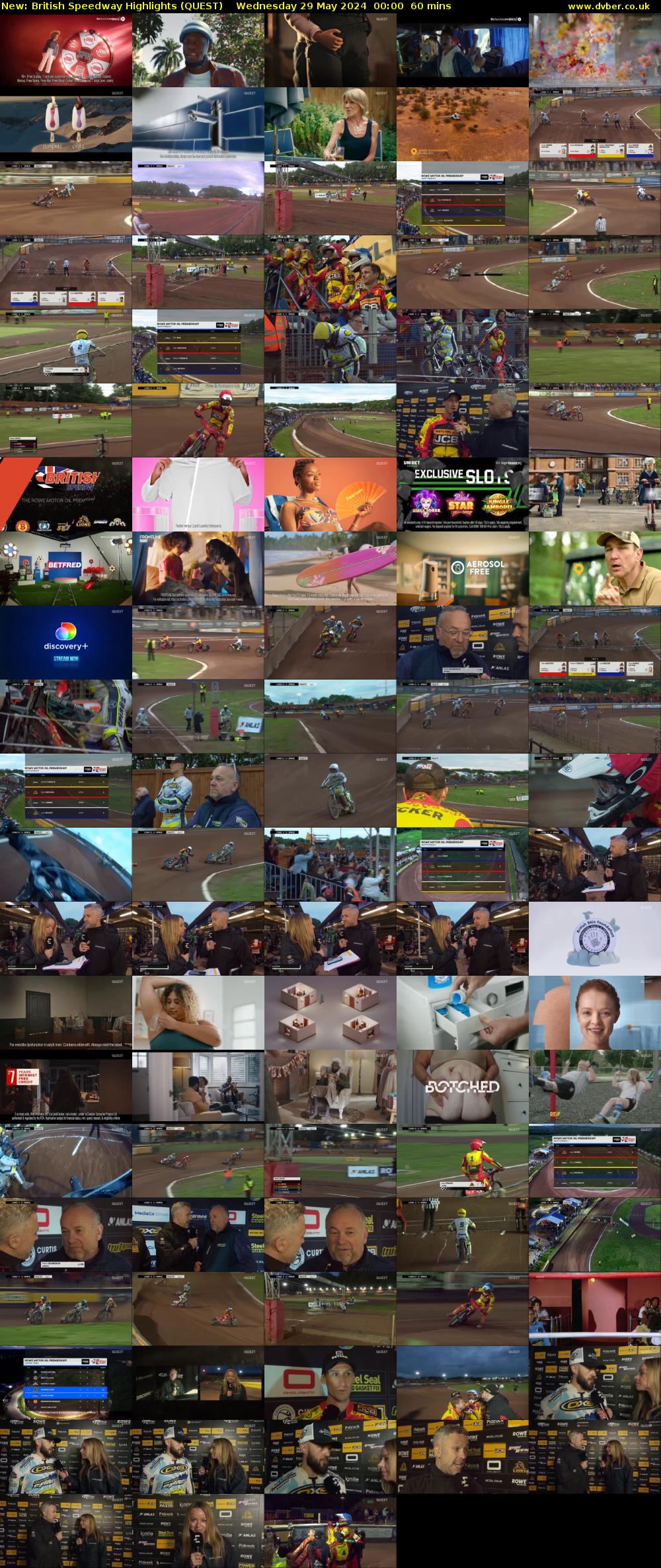 British Speedway Highlights (QUEST) Wednesday 29 May 2024 00:00 - 01:00