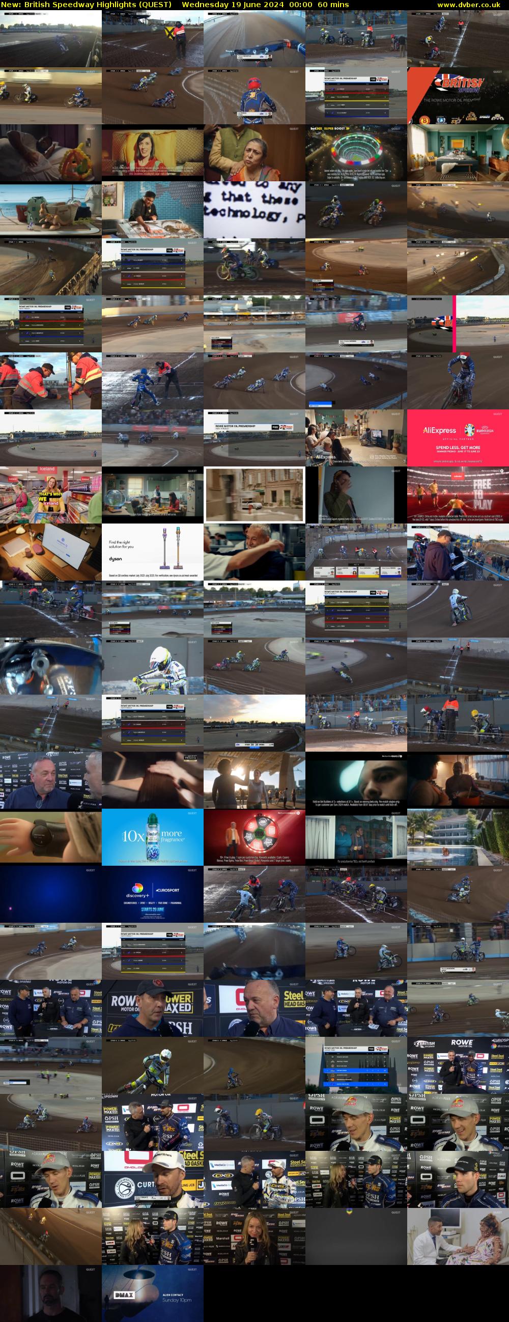 British Speedway Highlights (QUEST) Wednesday 19 June 2024 00:00 - 01:00