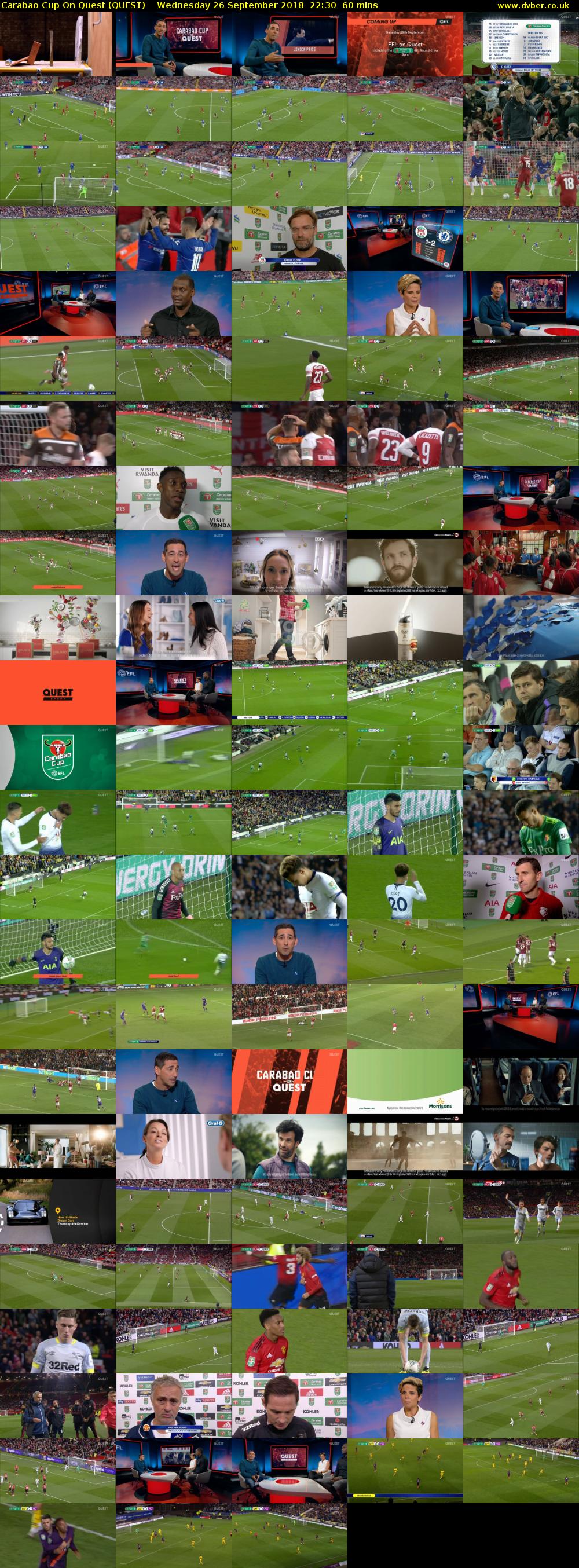 Carabao Cup On Quest (QUEST) Wednesday 26 September 2018 22:30 - 23:30