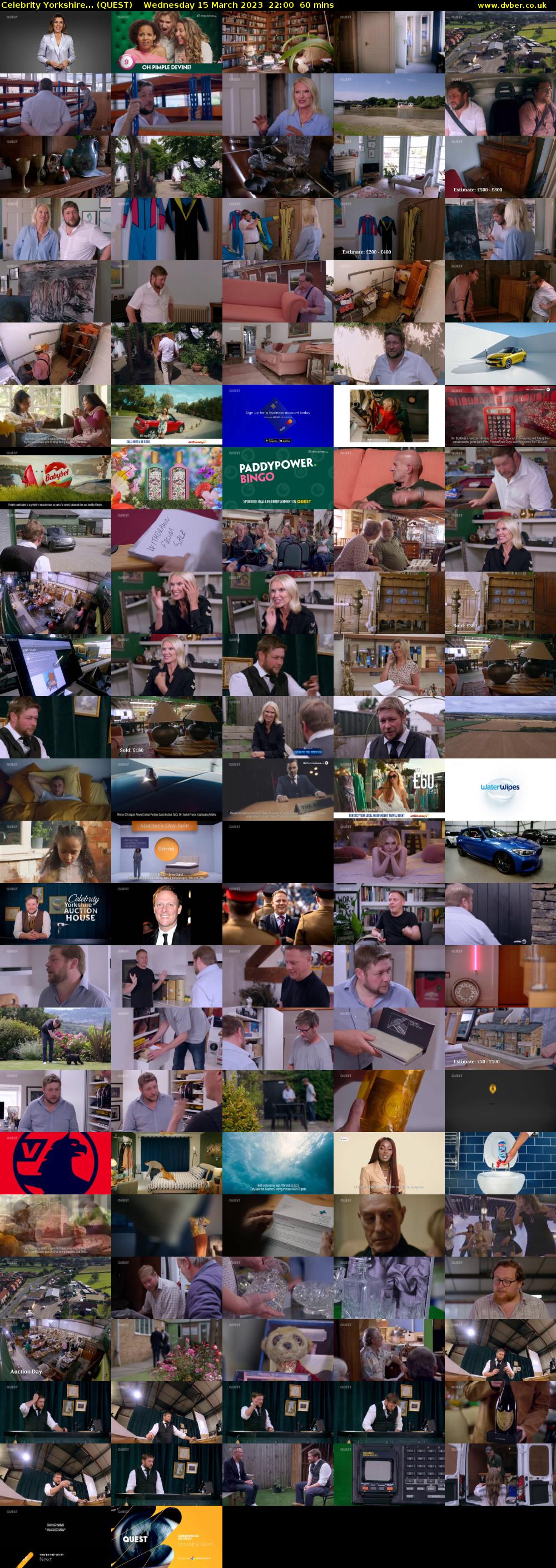 Celebrity Yorkshire... (QUEST) Wednesday 15 March 2023 22:00 - 23:00