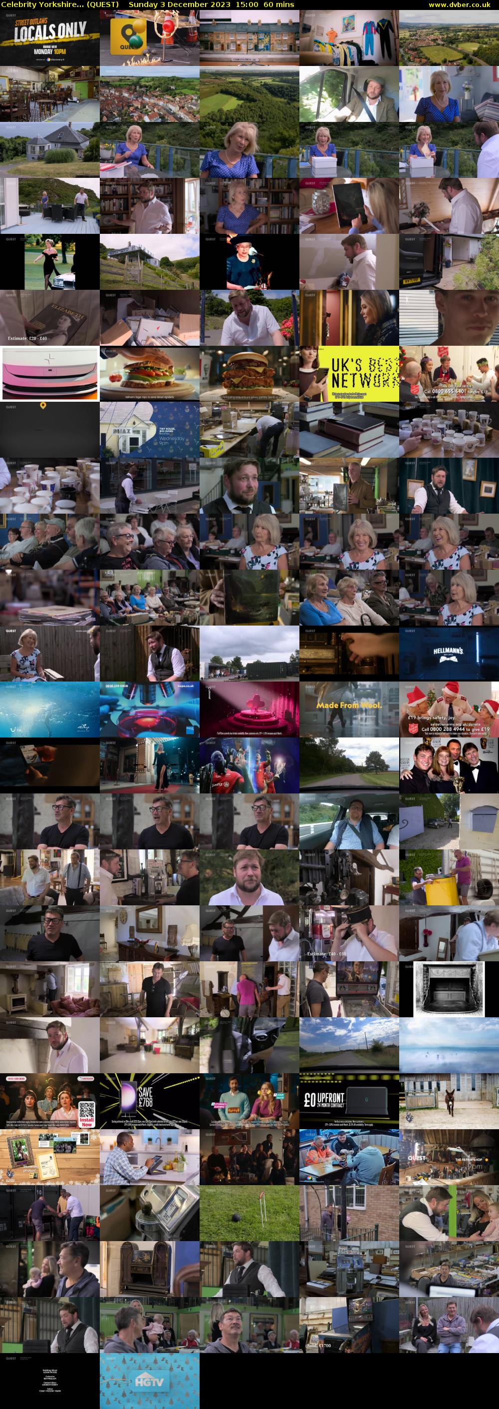 Celebrity Yorkshire... (QUEST) Sunday 3 December 2023 15:00 - 16:00