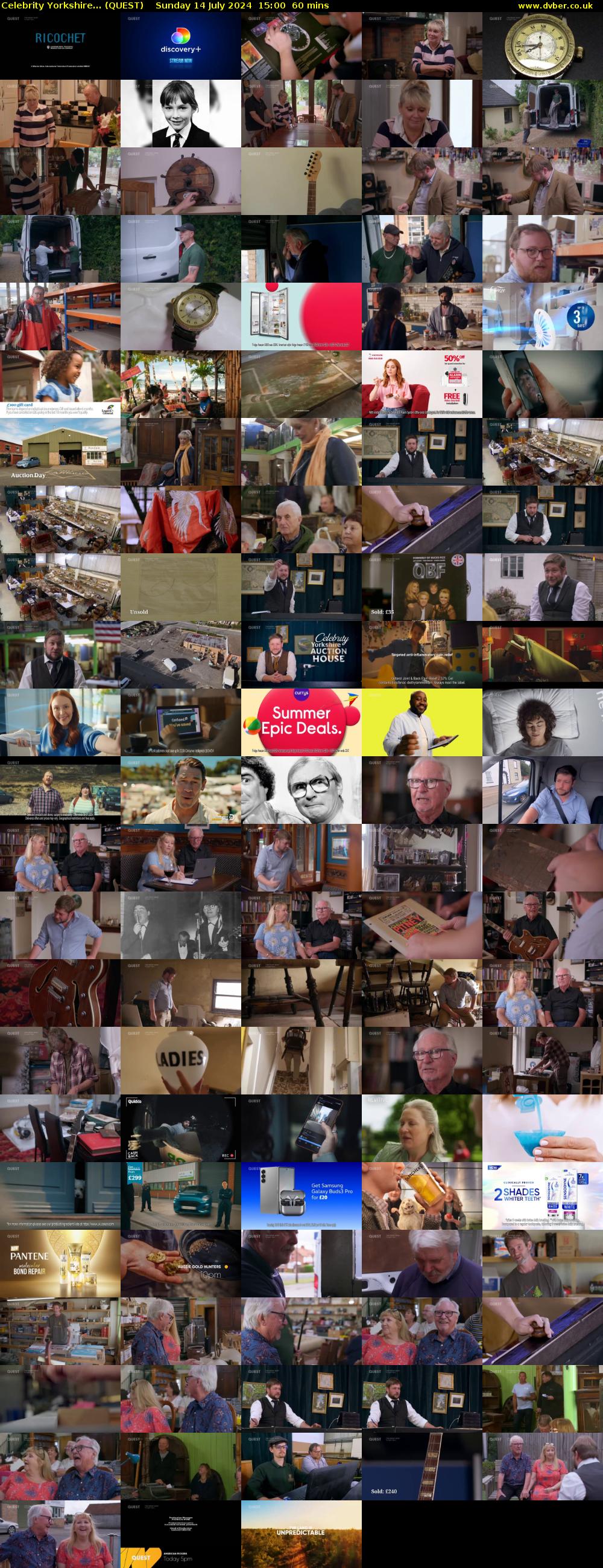 Celebrity Yorkshire... (QUEST) Sunday 14 July 2024 15:00 - 16:00