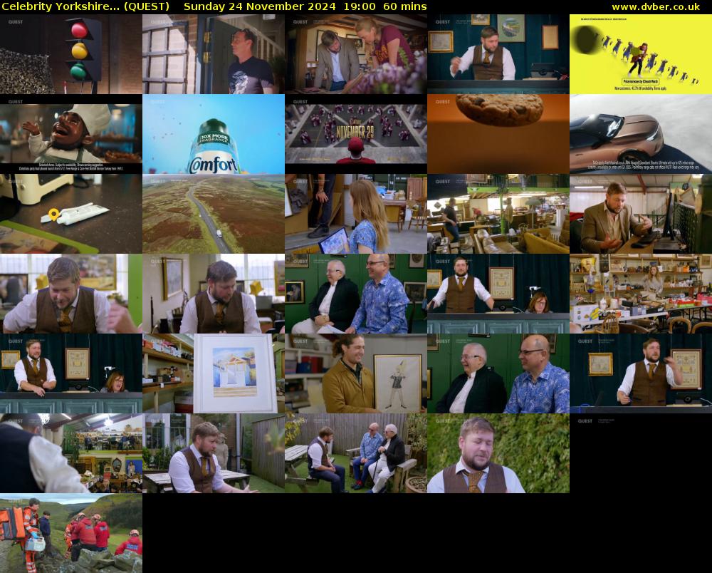 Celebrity Yorkshire... (QUEST) Sunday 24 November 2024 19:00 - 20:00