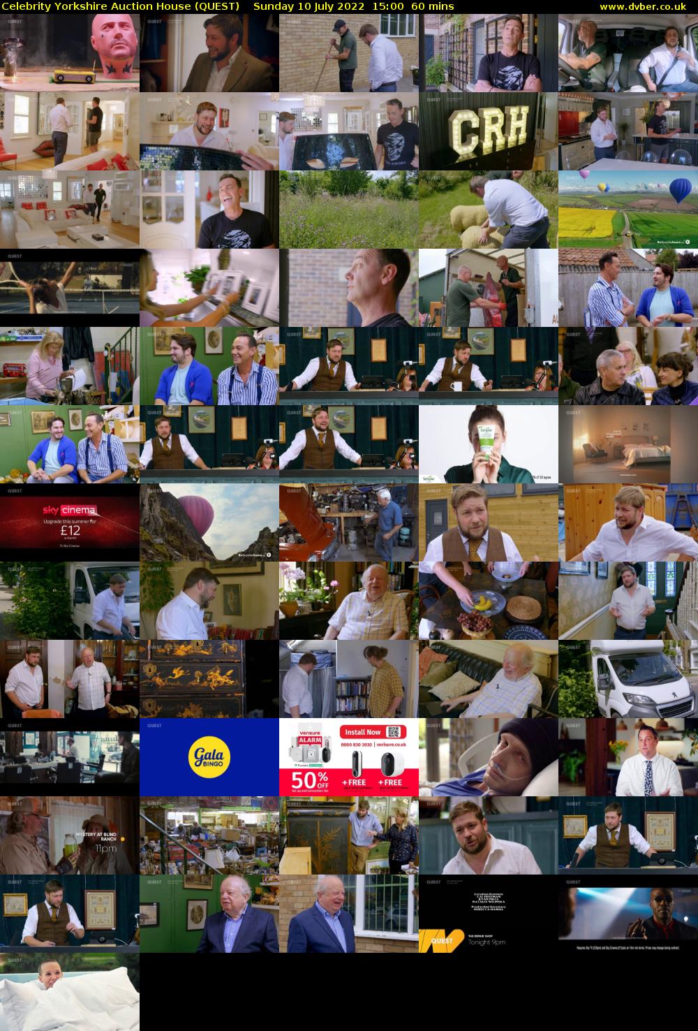 Celebrity Yorkshire Auction House (QUEST) Sunday 10 July 2022 15:00 - 16:00