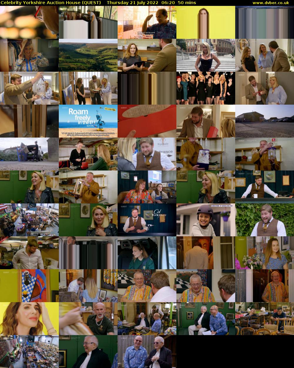 Celebrity Yorkshire Auction House (QUEST) Thursday 21 July 2022 06:20 - 07:10