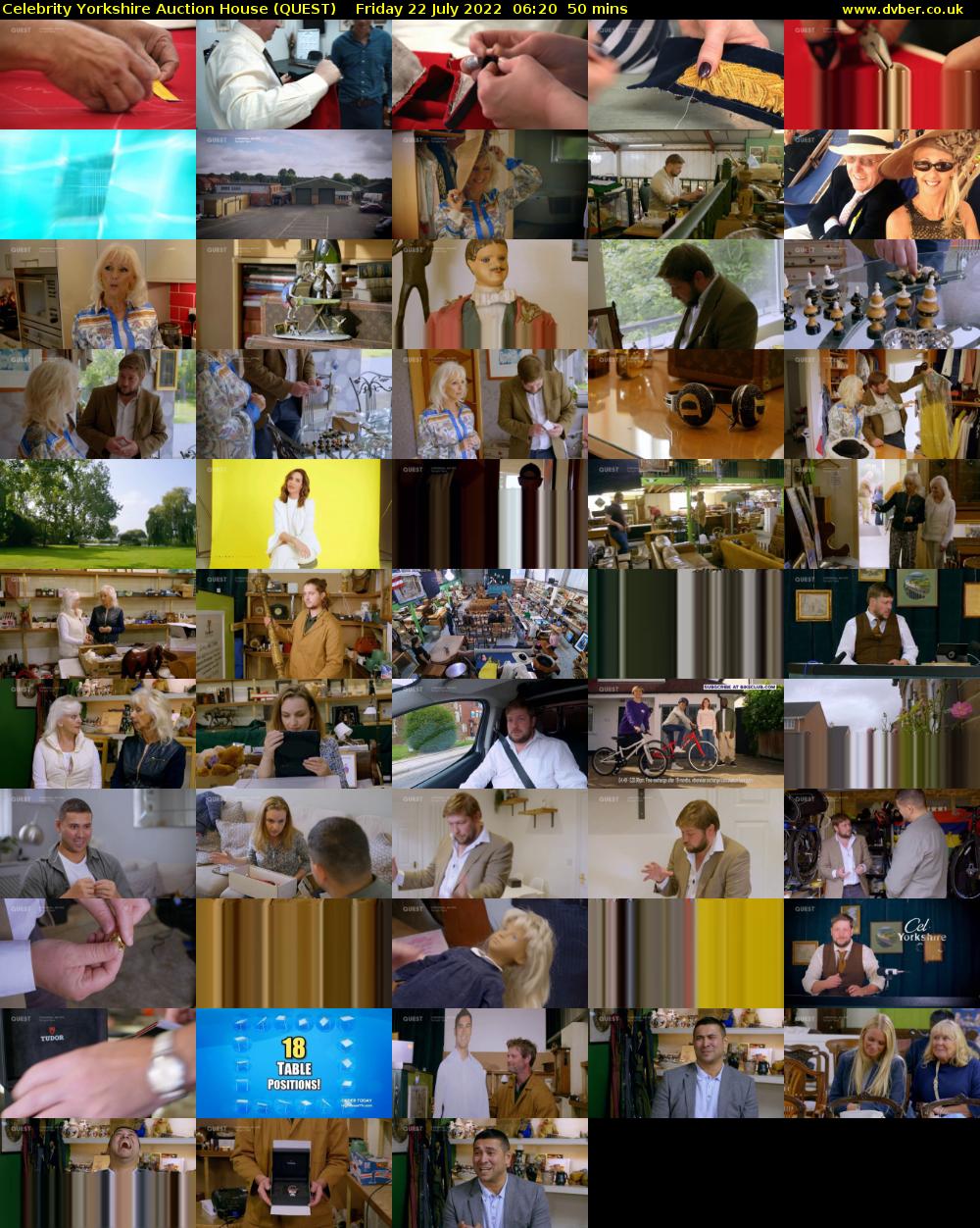 Celebrity Yorkshire Auction House (QUEST) Friday 22 July 2022 06:20 - 07:10