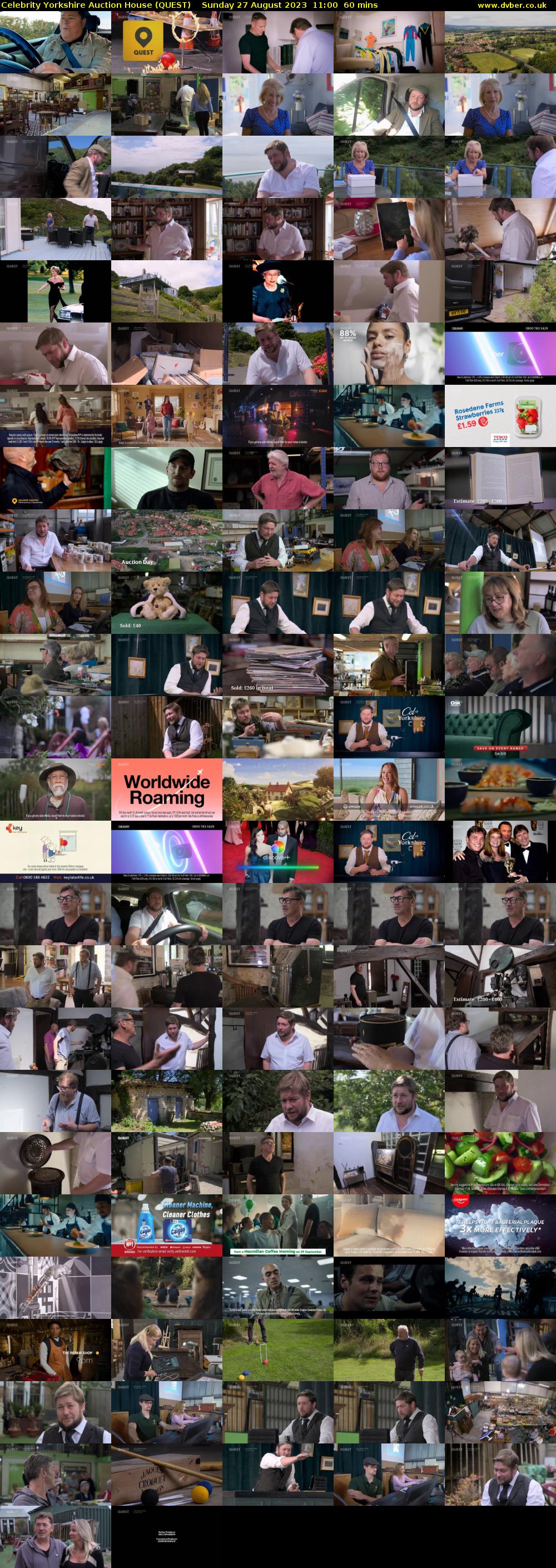 Celebrity Yorkshire Auction House (QUEST) Sunday 27 August 2023 11:00 - 12:00