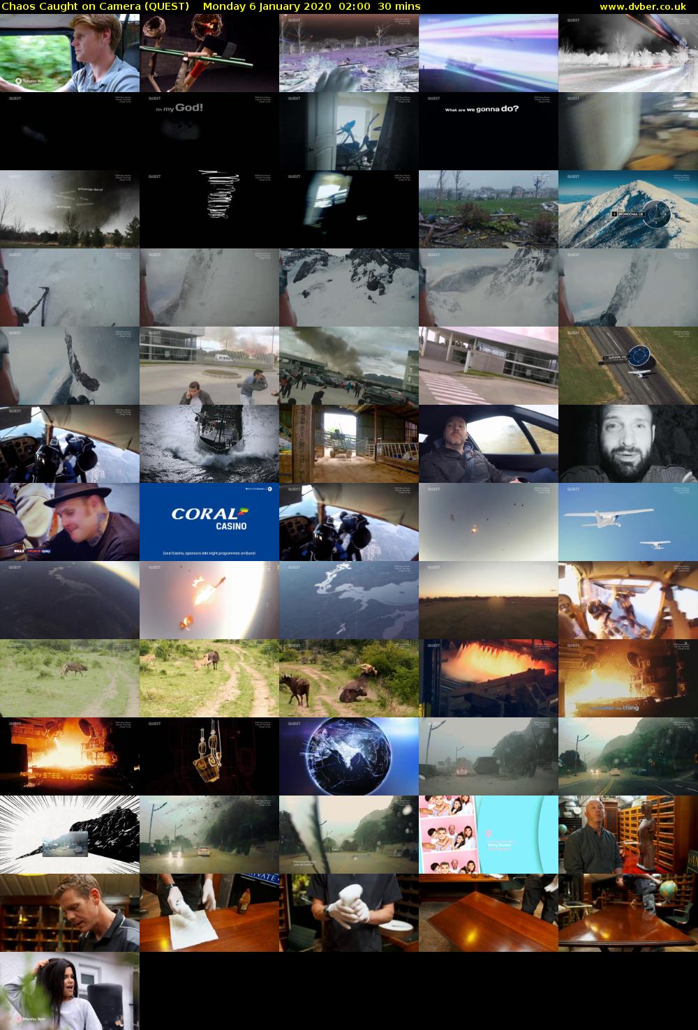 Chaos Caught on Camera (QUEST) Monday 6 January 2020 02:00 - 02:30