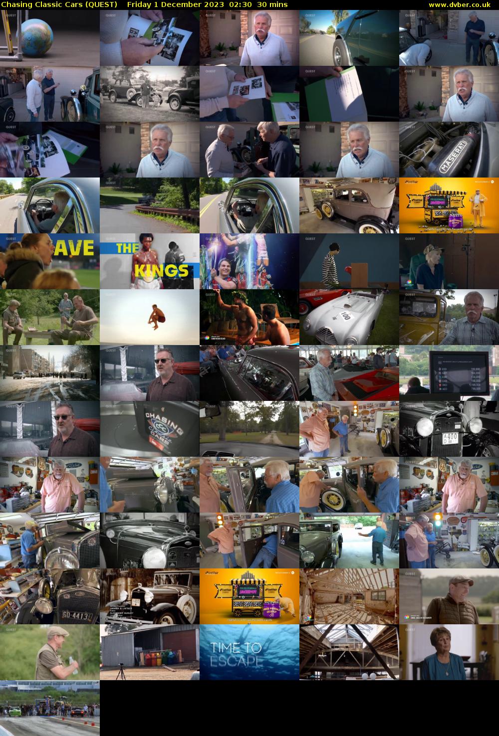 Chasing Classic Cars (QUEST) Friday 1 December 2023 02:30 - 03:00