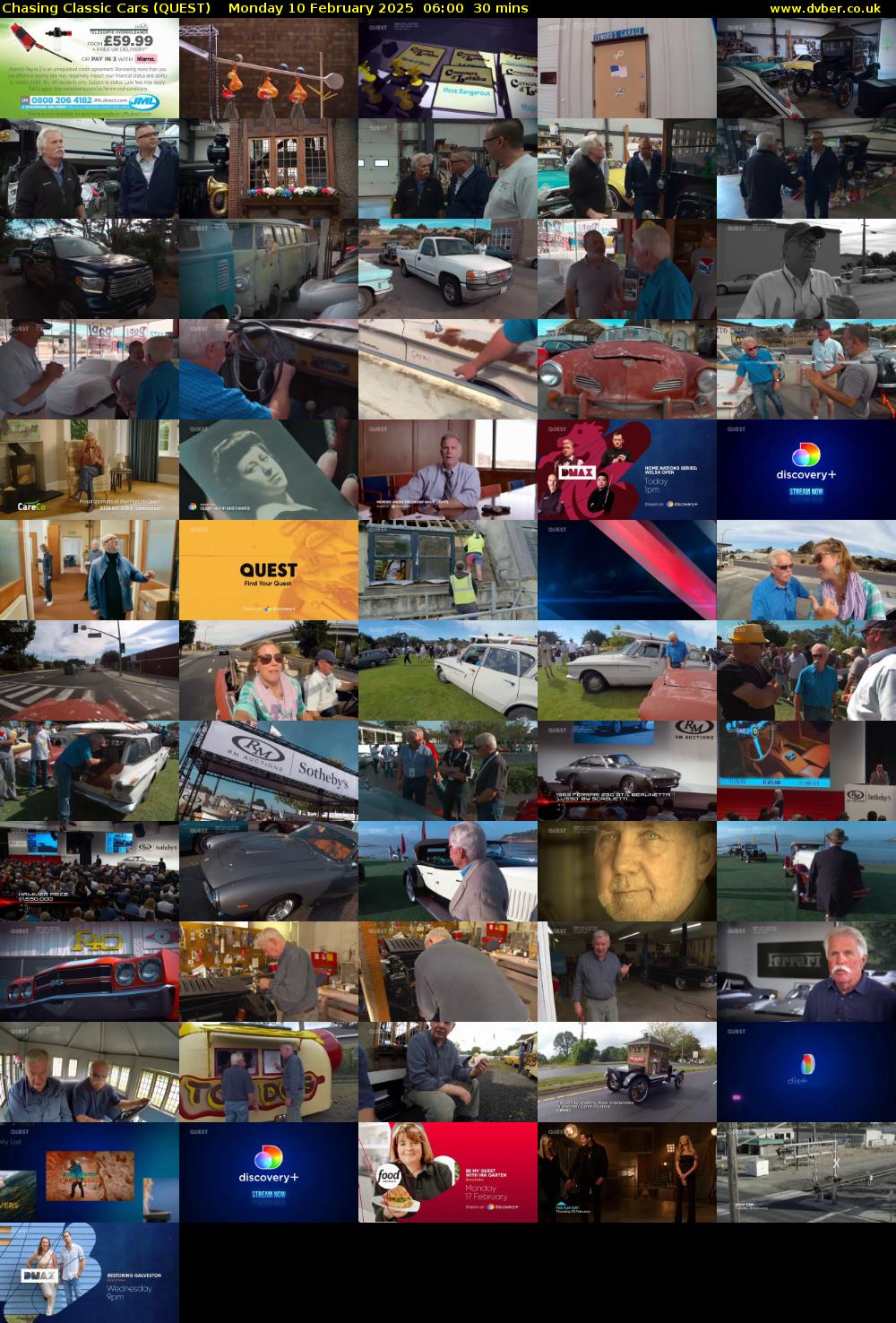 Chasing Classic Cars (QUEST) Monday 10 February 2025 06:00 - 06:30