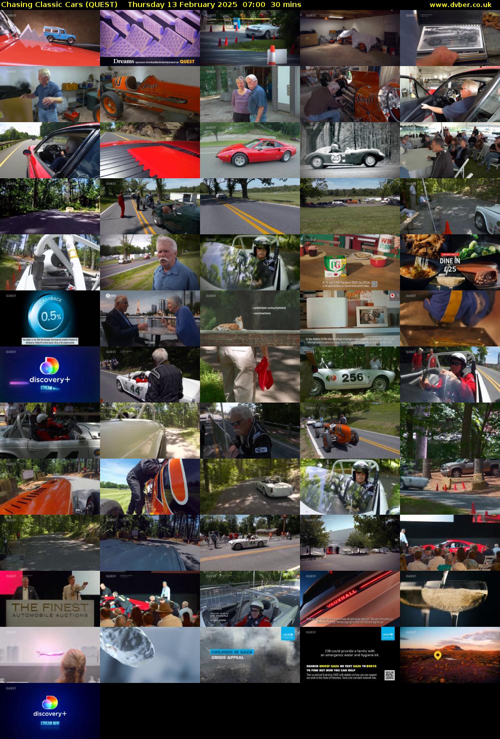 Chasing Classic Cars (QUEST) Thursday 13 February 2025 07:00 - 07:30
