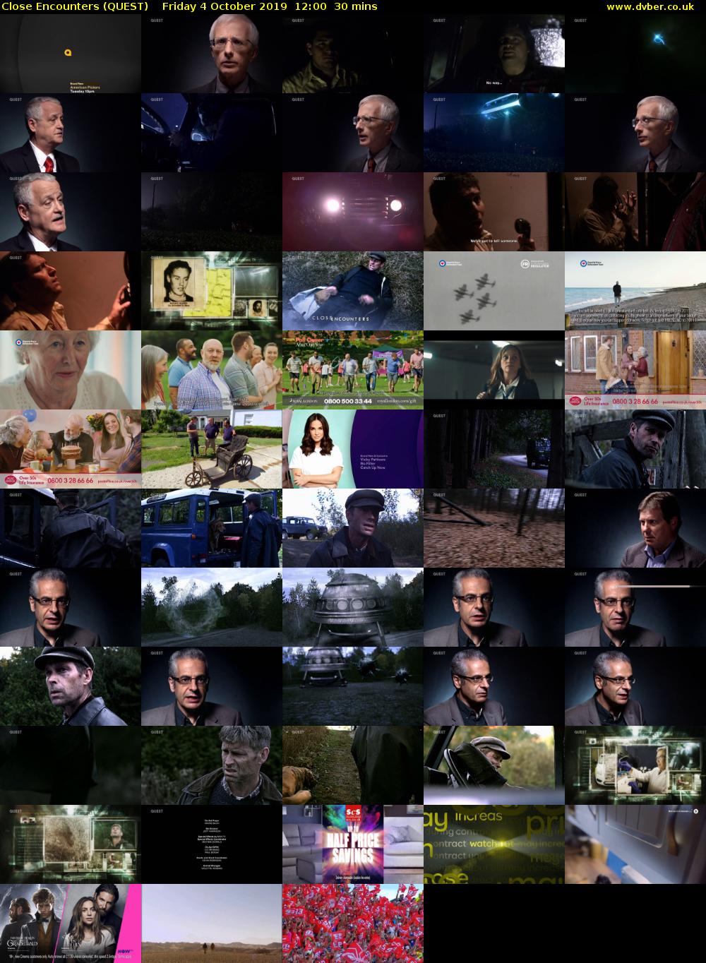 Close Encounters (QUEST) Friday 4 October 2019 12:00 - 12:30