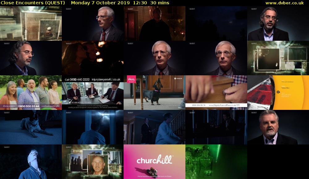 Close Encounters (QUEST) Monday 7 October 2019 12:30 - 13:00