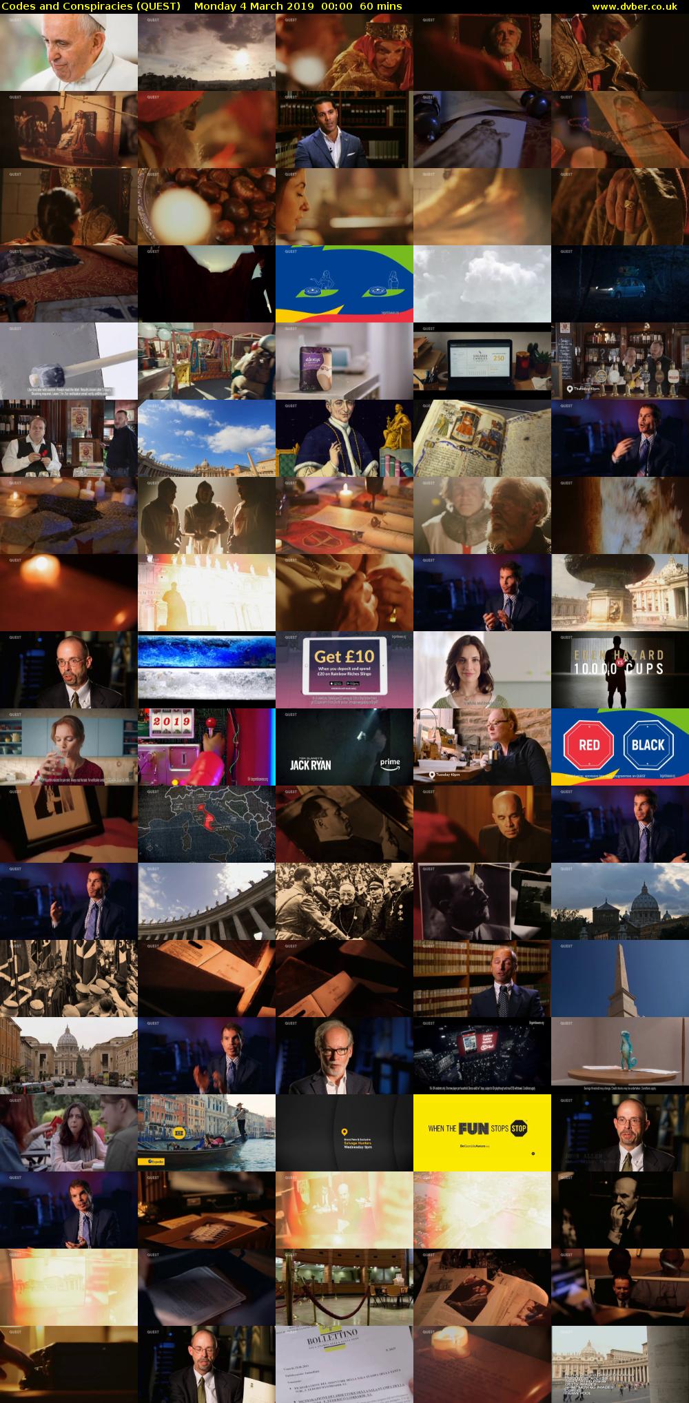 Codes and Conspiracies (QUEST) Monday 4 March 2019 00:00 - 01:00
