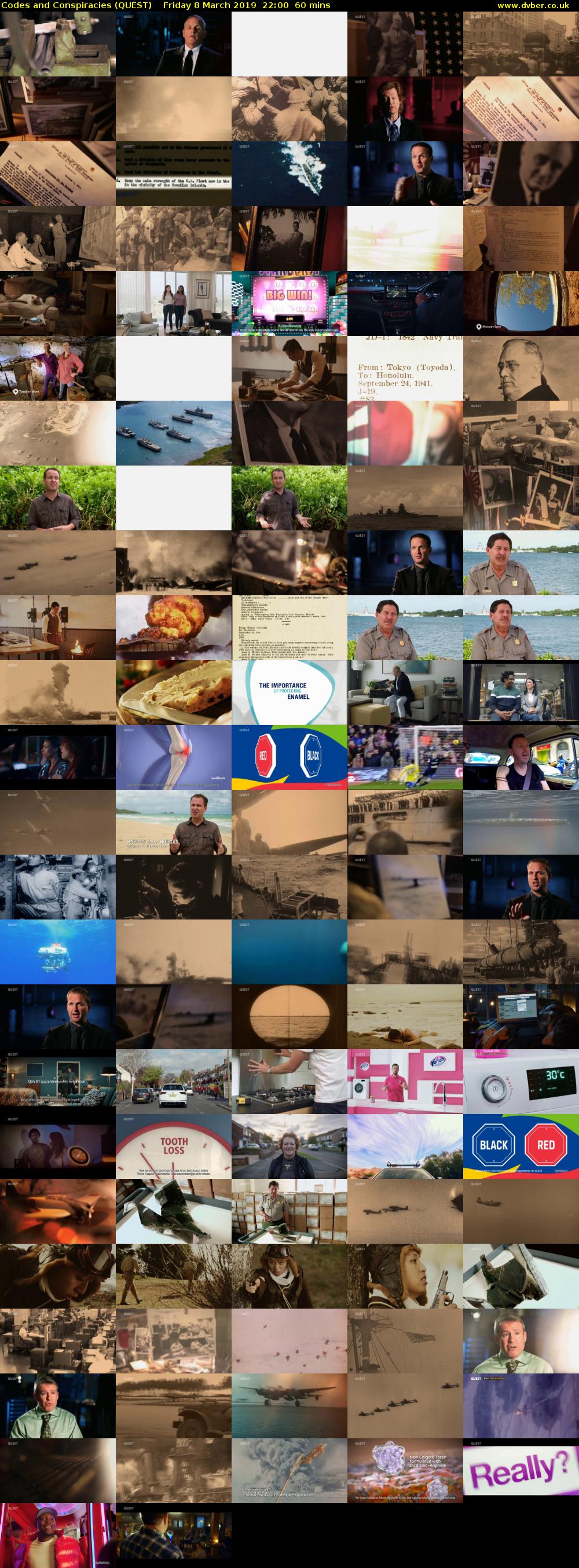 Codes and Conspiracies (QUEST) Friday 8 March 2019 22:00 - 23:00