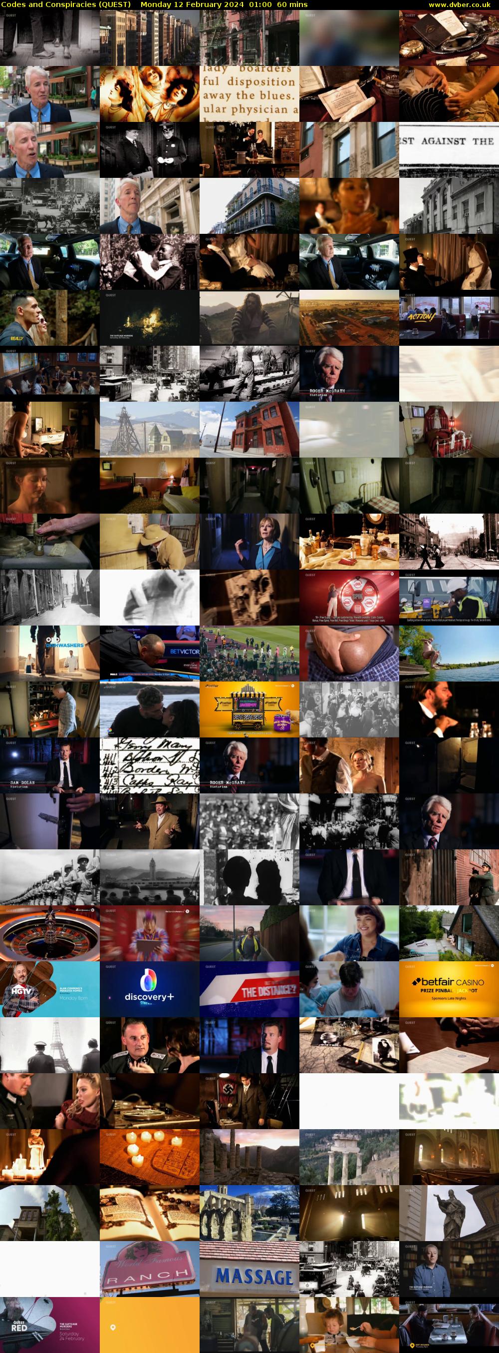 Codes and Conspiracies (QUEST) Monday 12 February 2024 01:00 - 02:00