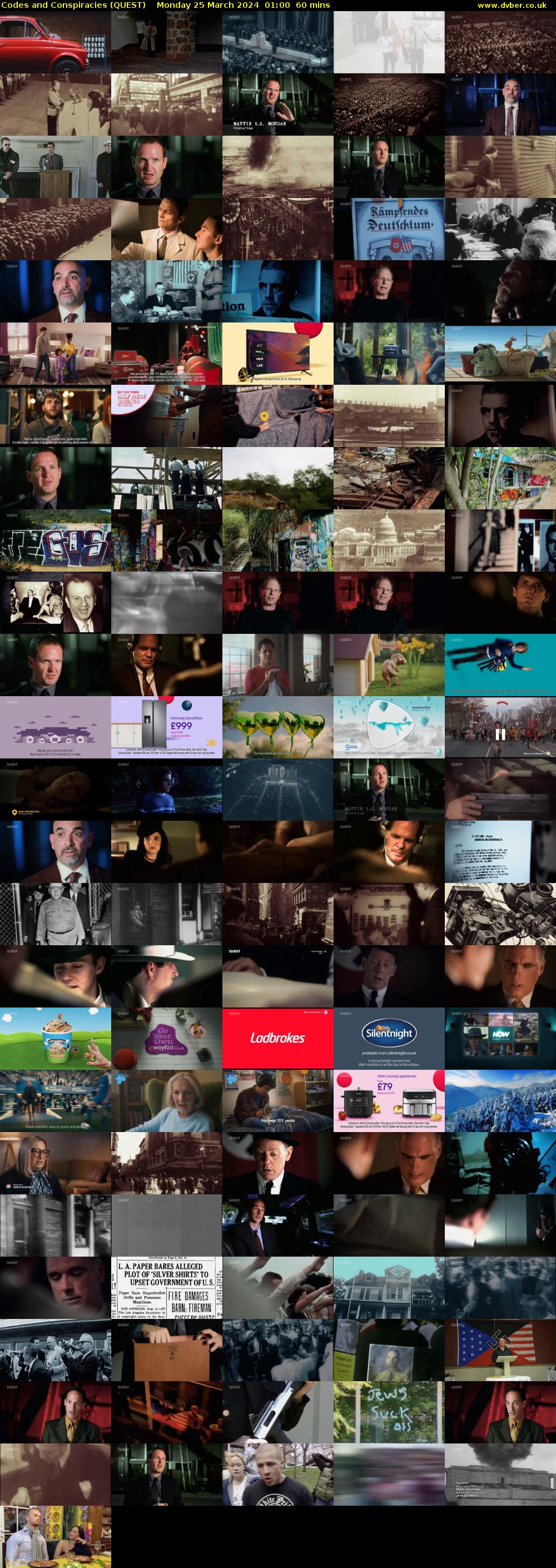 Codes and Conspiracies (QUEST) Monday 25 March 2024 01:00 - 02:00