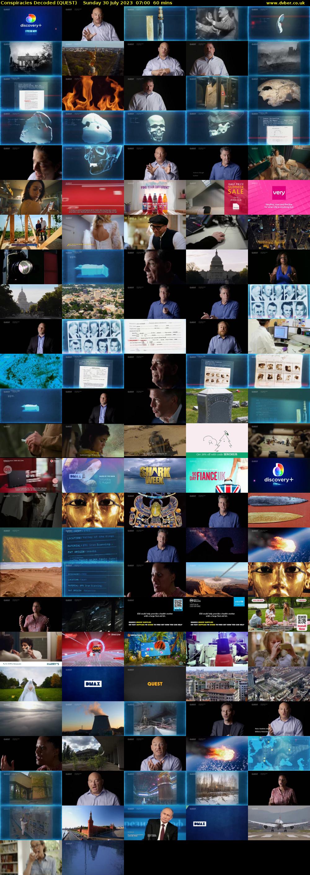 Conspiracies Decoded (QUEST) Sunday 30 July 2023 07:00 - 08:00