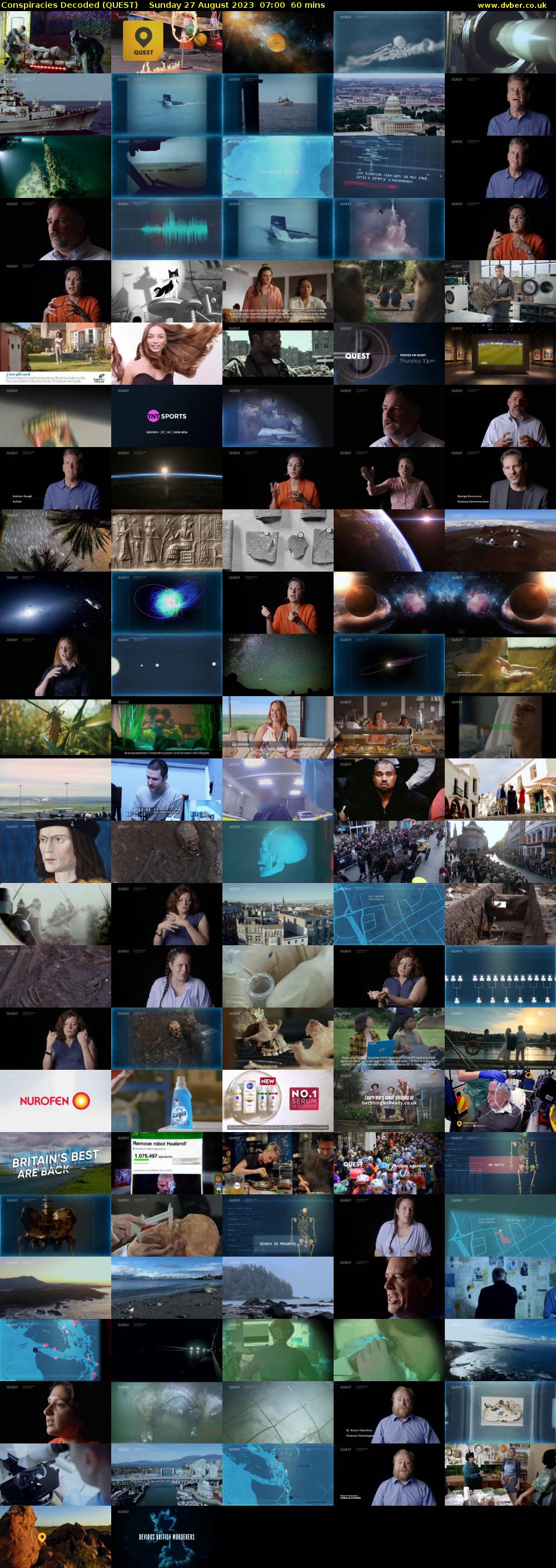 Conspiracies Decoded (QUEST) Sunday 27 August 2023 07:00 - 08:00