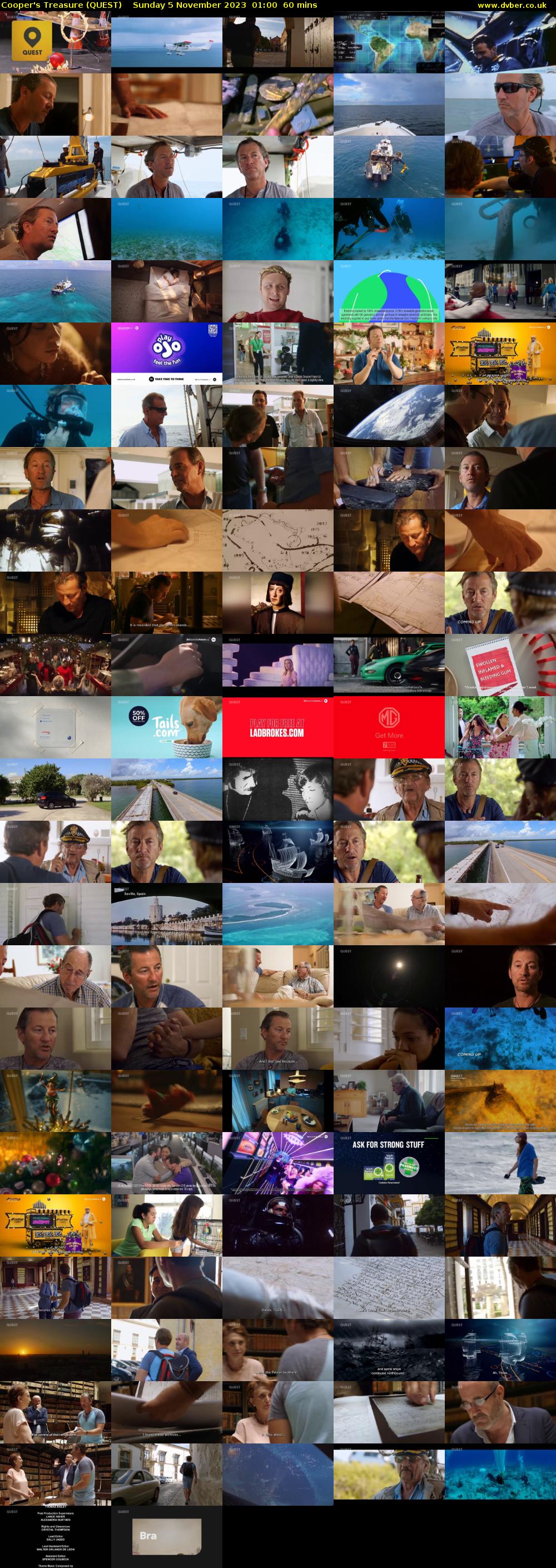 Cooper's Treasure (QUEST) Sunday 5 November 2023 01:00 - 02:00