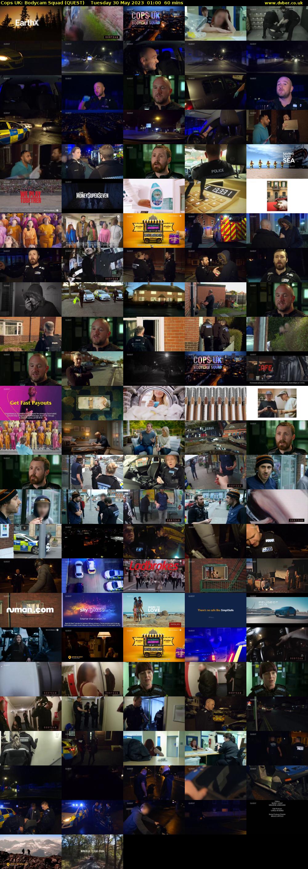 Cops UK: Bodycam Squad (QUEST) Tuesday 30 May 2023 01:00 - 02:00
