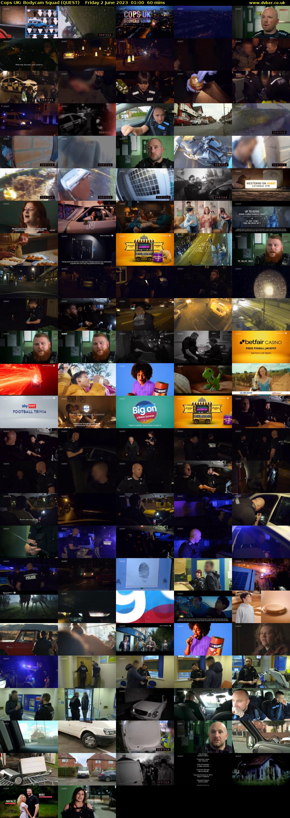 Cops UK: Bodycam Squad (QUEST) Friday 2 June 2023 01:00 - 02:00