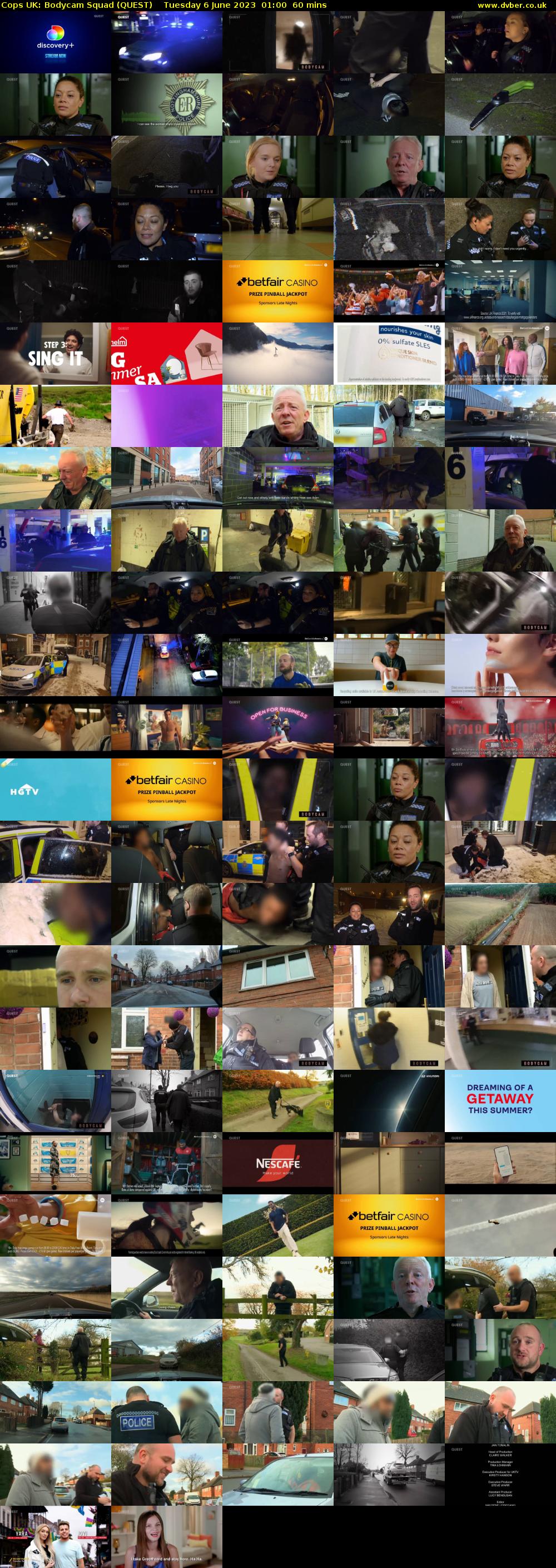 Cops UK: Bodycam Squad (QUEST) Tuesday 6 June 2023 01:00 - 02:00