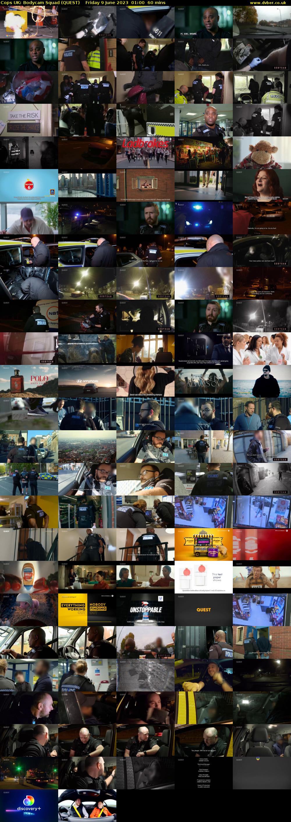 Cops UK: Bodycam Squad (QUEST) Friday 9 June 2023 01:00 - 02:00