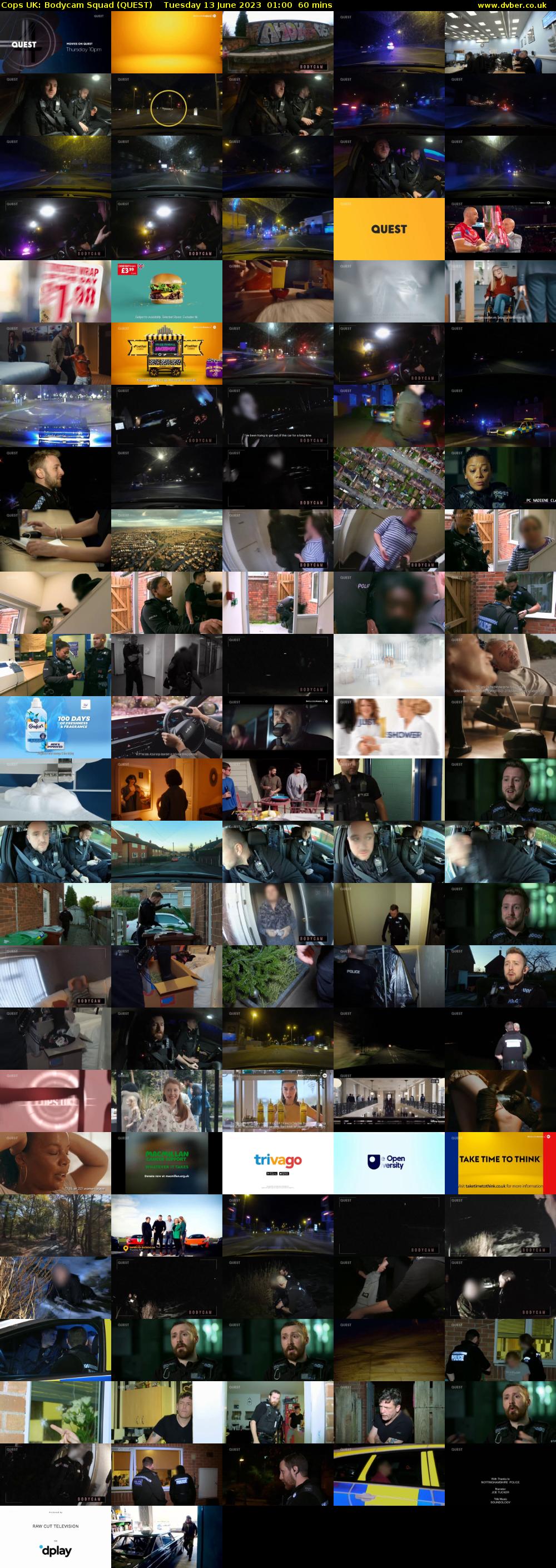 Cops UK: Bodycam Squad (QUEST) Tuesday 13 June 2023 01:00 - 02:00