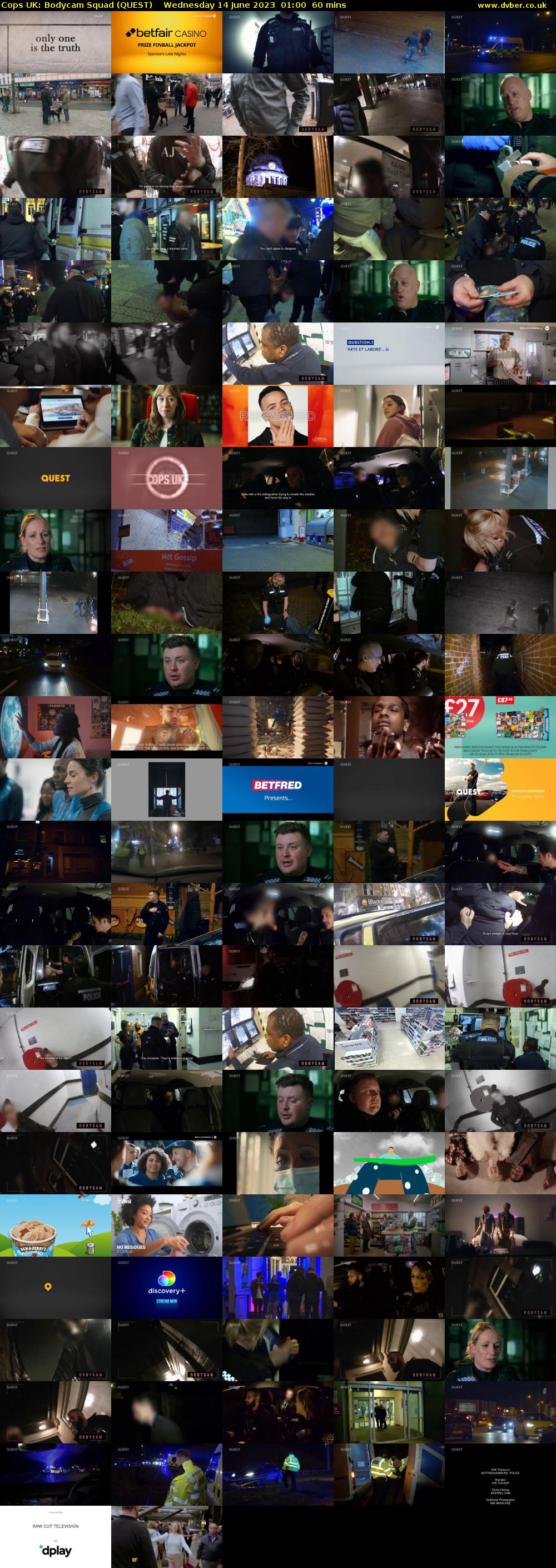Cops UK: Bodycam Squad (QUEST) Wednesday 14 June 2023 01:00 - 02:00