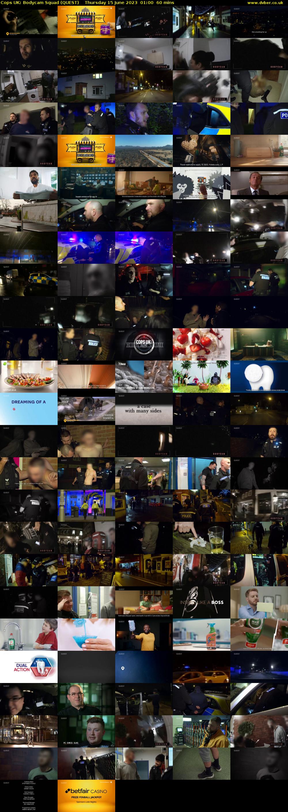 Cops UK: Bodycam Squad (QUEST) Thursday 15 June 2023 01:00 - 02:00