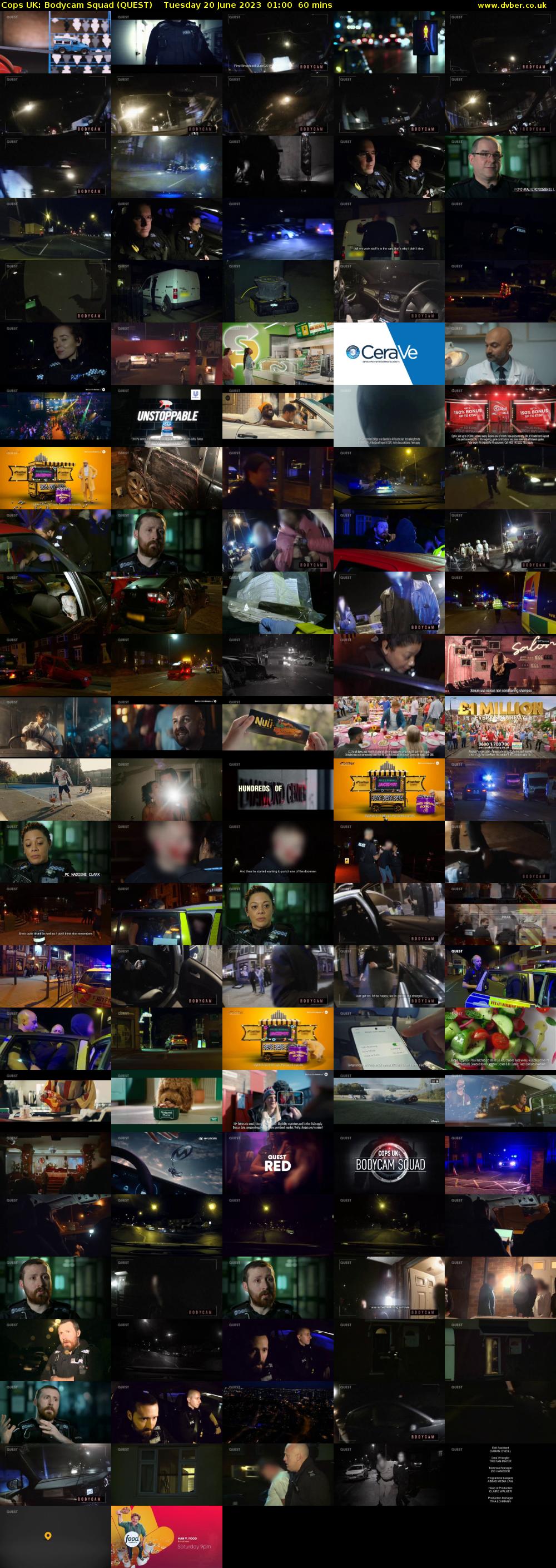 Cops UK: Bodycam Squad (QUEST) Tuesday 20 June 2023 01:00 - 02:00