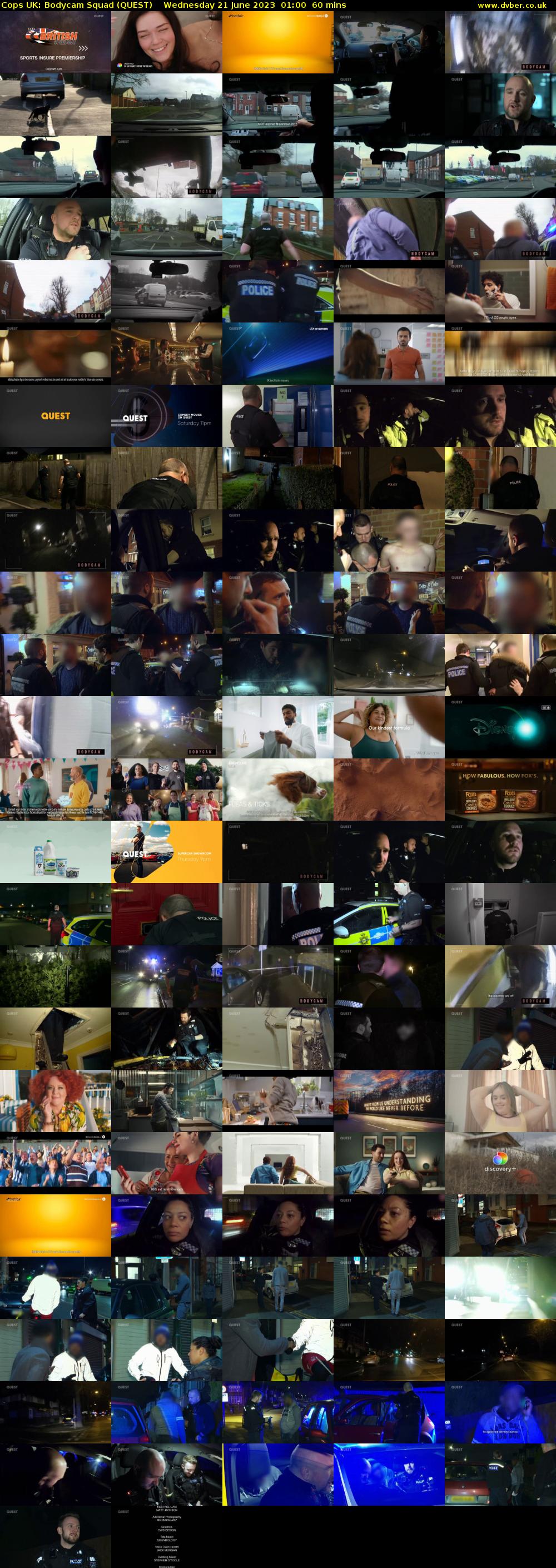 Cops UK: Bodycam Squad (QUEST) Wednesday 21 June 2023 01:00 - 02:00
