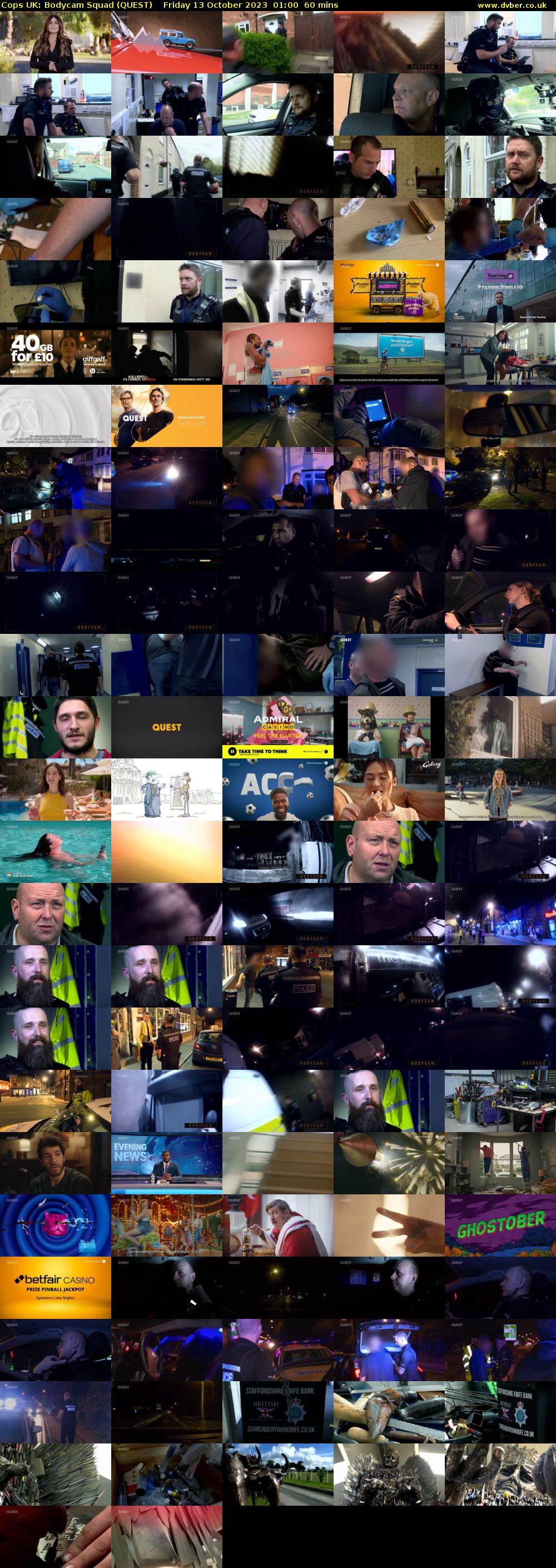 Cops UK: Bodycam Squad (QUEST) Friday 13 October 2023 01:00 - 02:00