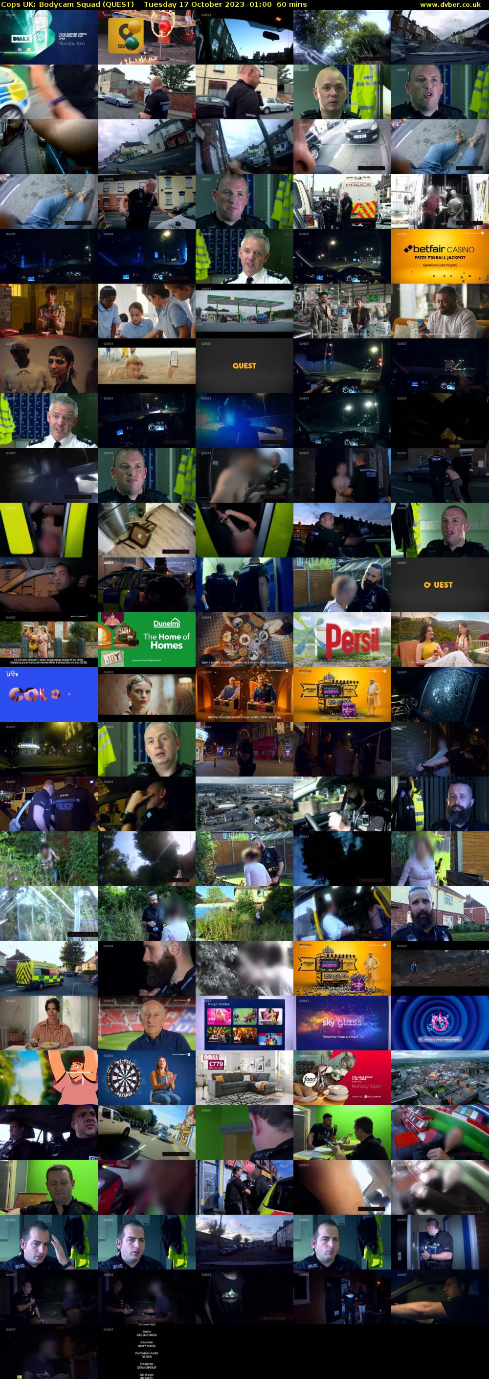 Cops UK: Bodycam Squad (QUEST) Tuesday 17 October 2023 01:00 - 02:00