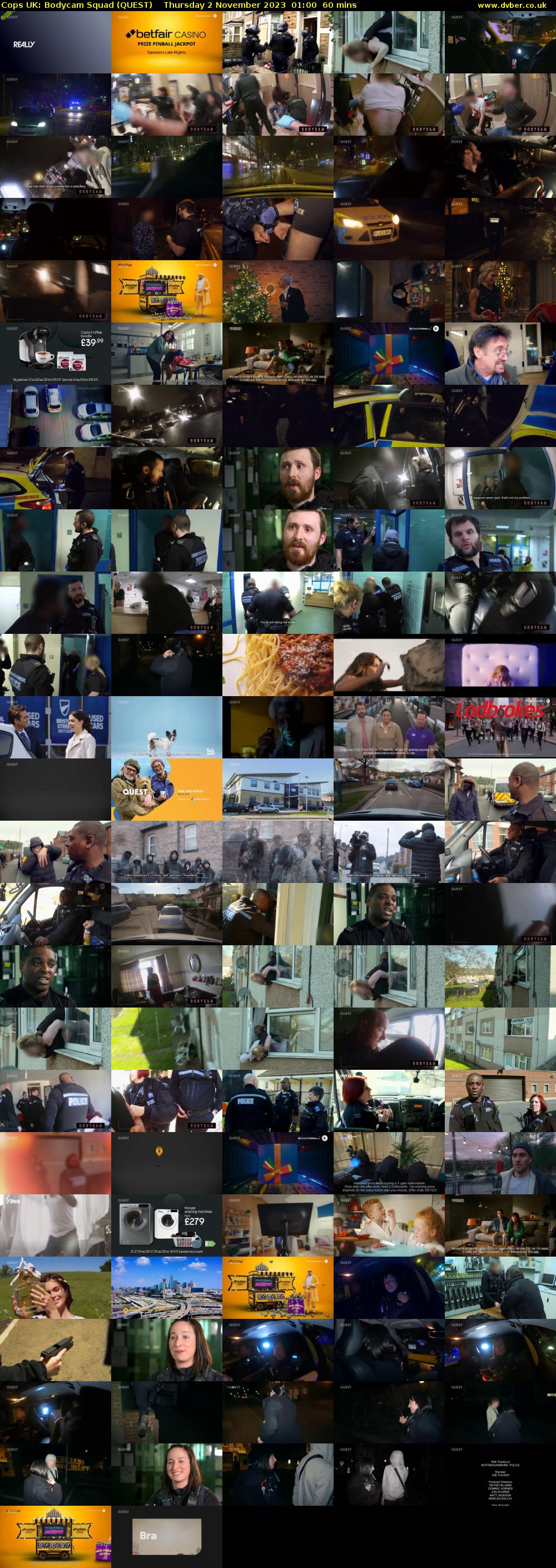 Cops UK: Bodycam Squad (QUEST) Thursday 2 November 2023 01:00 - 02:00