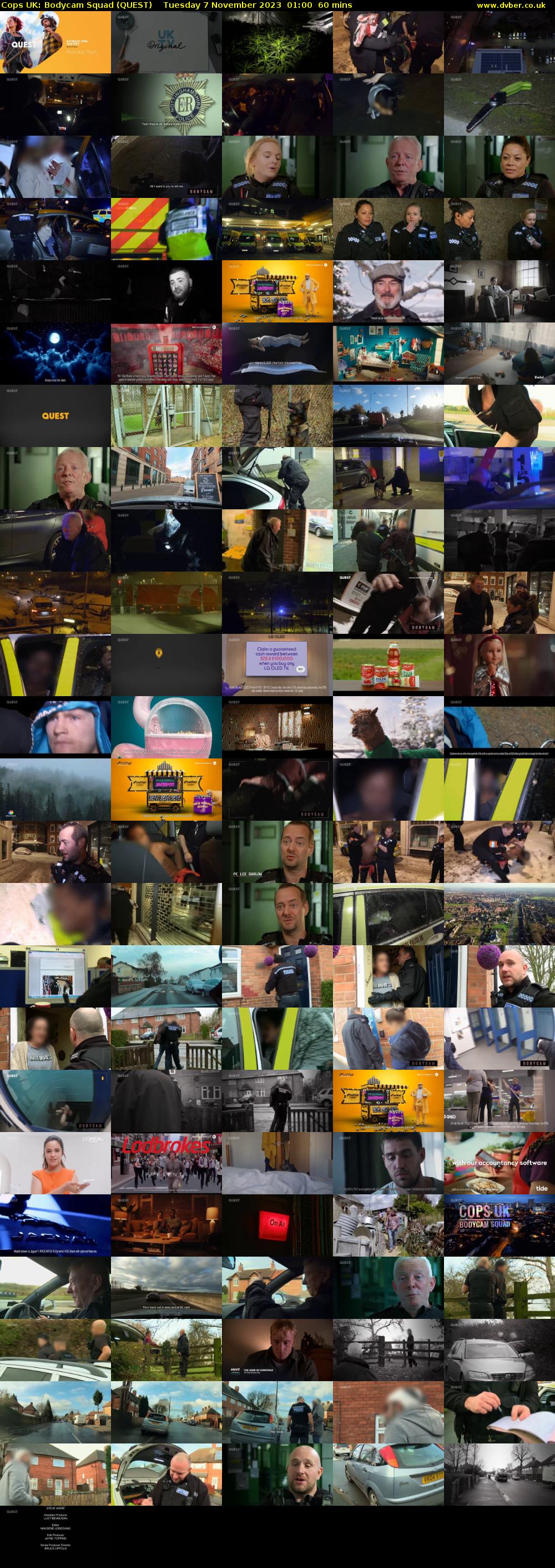 Cops UK: Bodycam Squad (QUEST) Tuesday 7 November 2023 01:00 - 02:00