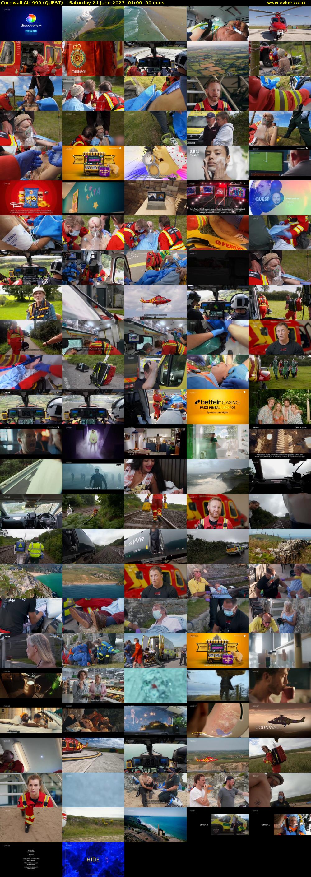 Cornwall Air 999 (QUEST) Saturday 24 June 2023 01:00 - 02:00