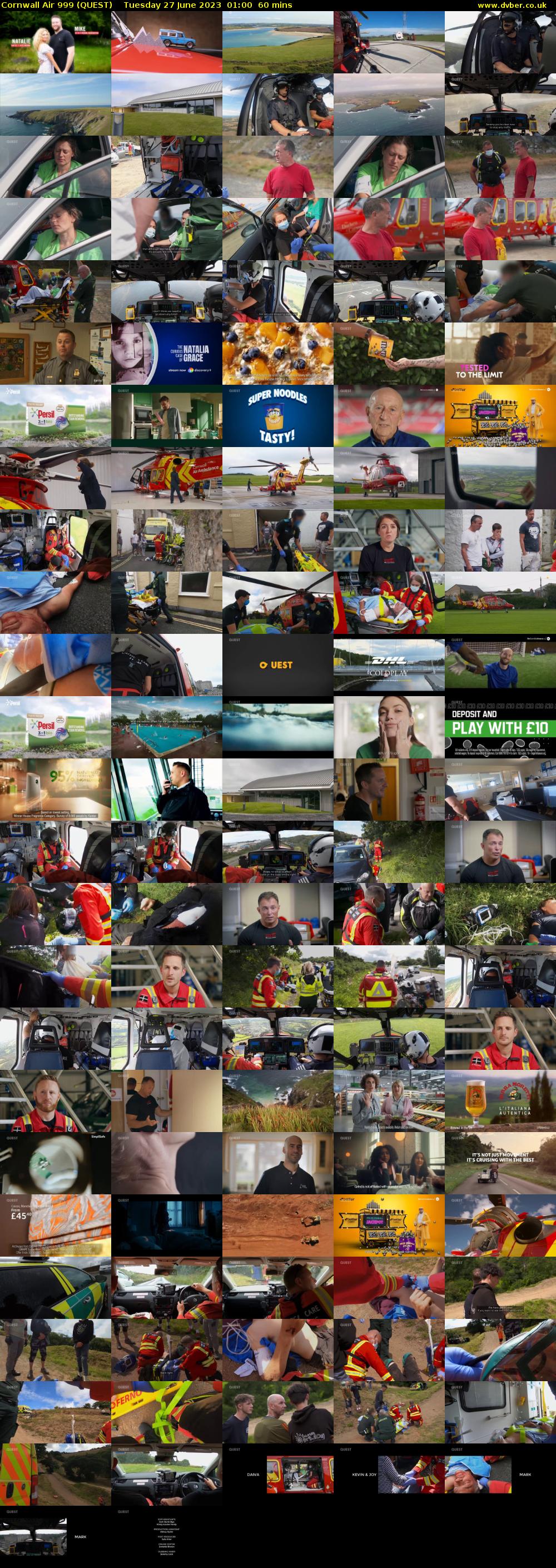 Cornwall Air 999 (QUEST) Tuesday 27 June 2023 01:00 - 02:00