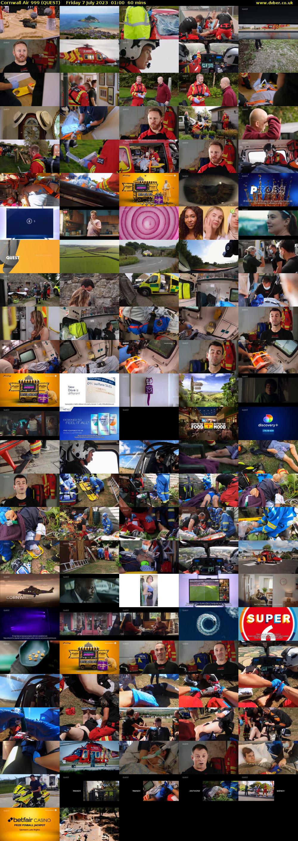 Cornwall Air 999 (QUEST) Friday 7 July 2023 01:00 - 02:00