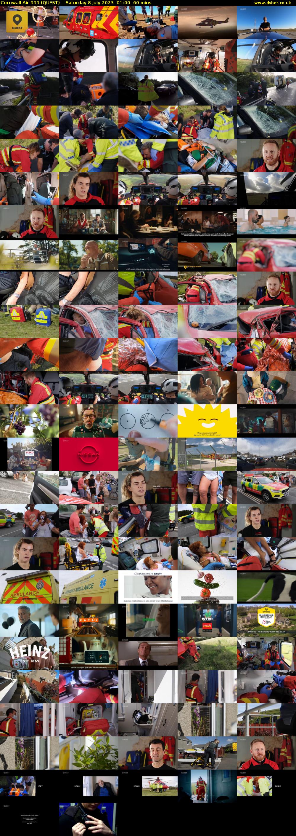 Cornwall Air 999 (QUEST) Saturday 8 July 2023 01:00 - 02:00